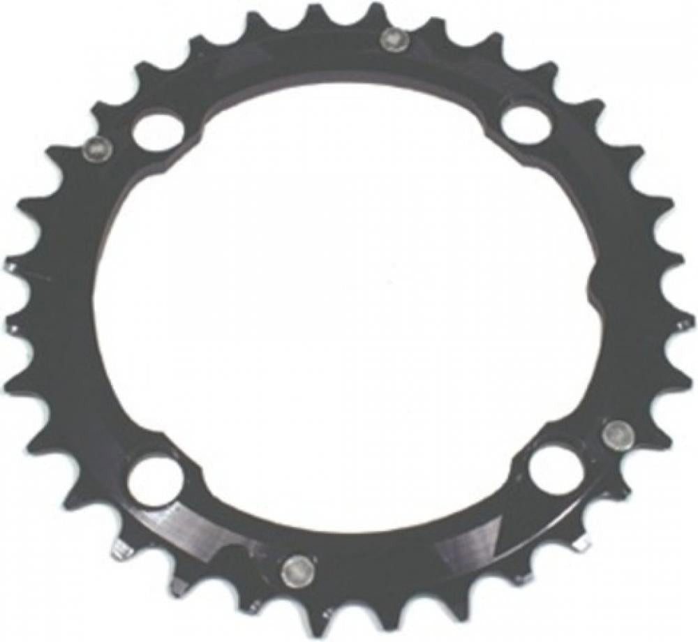 Kettenschaltung STRONGLIGHT Kettenblatt 104mm Lochkreis 46 Zähne Schwarz - Hochwertige
