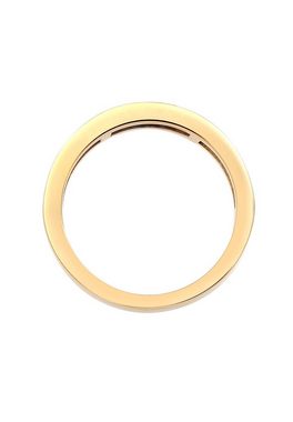 Elli Premium Fingerring Memoire Saphir Rechteck 925 Silber vergoldet