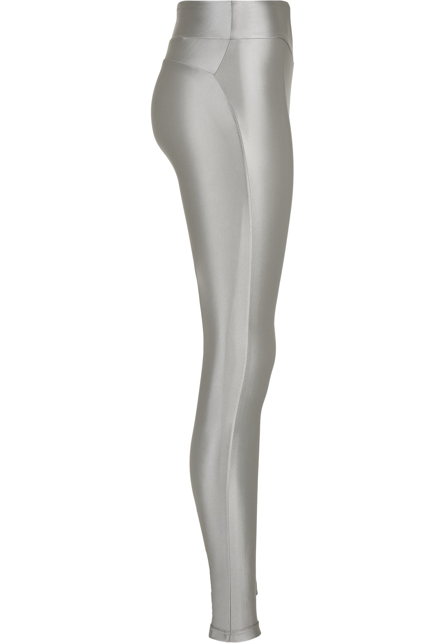 URBAN Damen CLASSICS Ladies Leggings darksilver Shiny Metallic Highwaist (1-tlg) Leggings