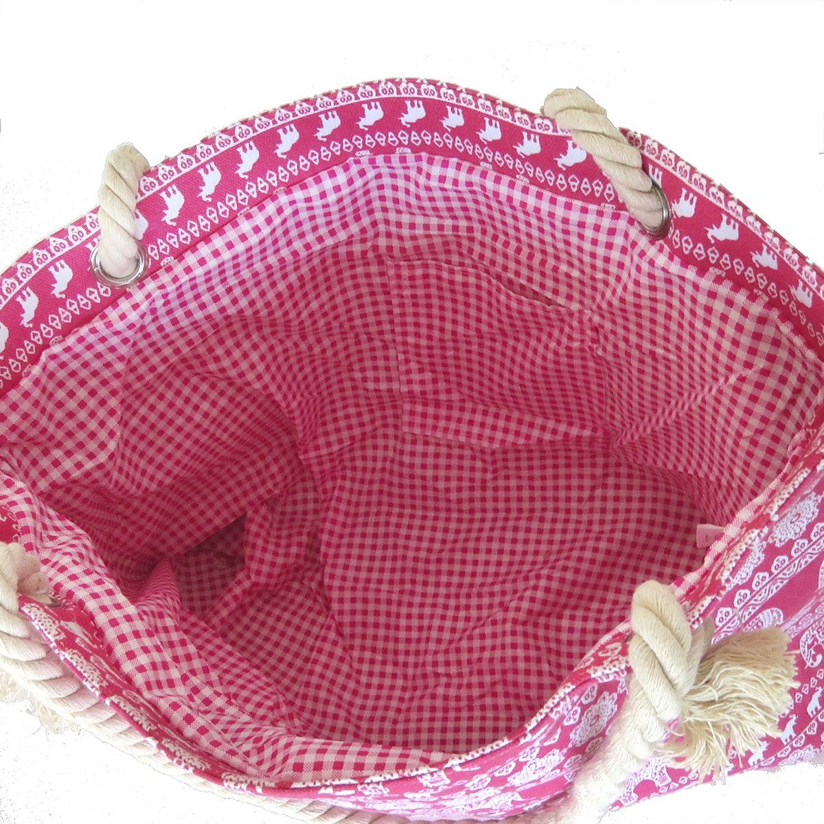 pink Strandtasche Originelli Tasche Beachbag "Elefant" Umhängetasche Sonia