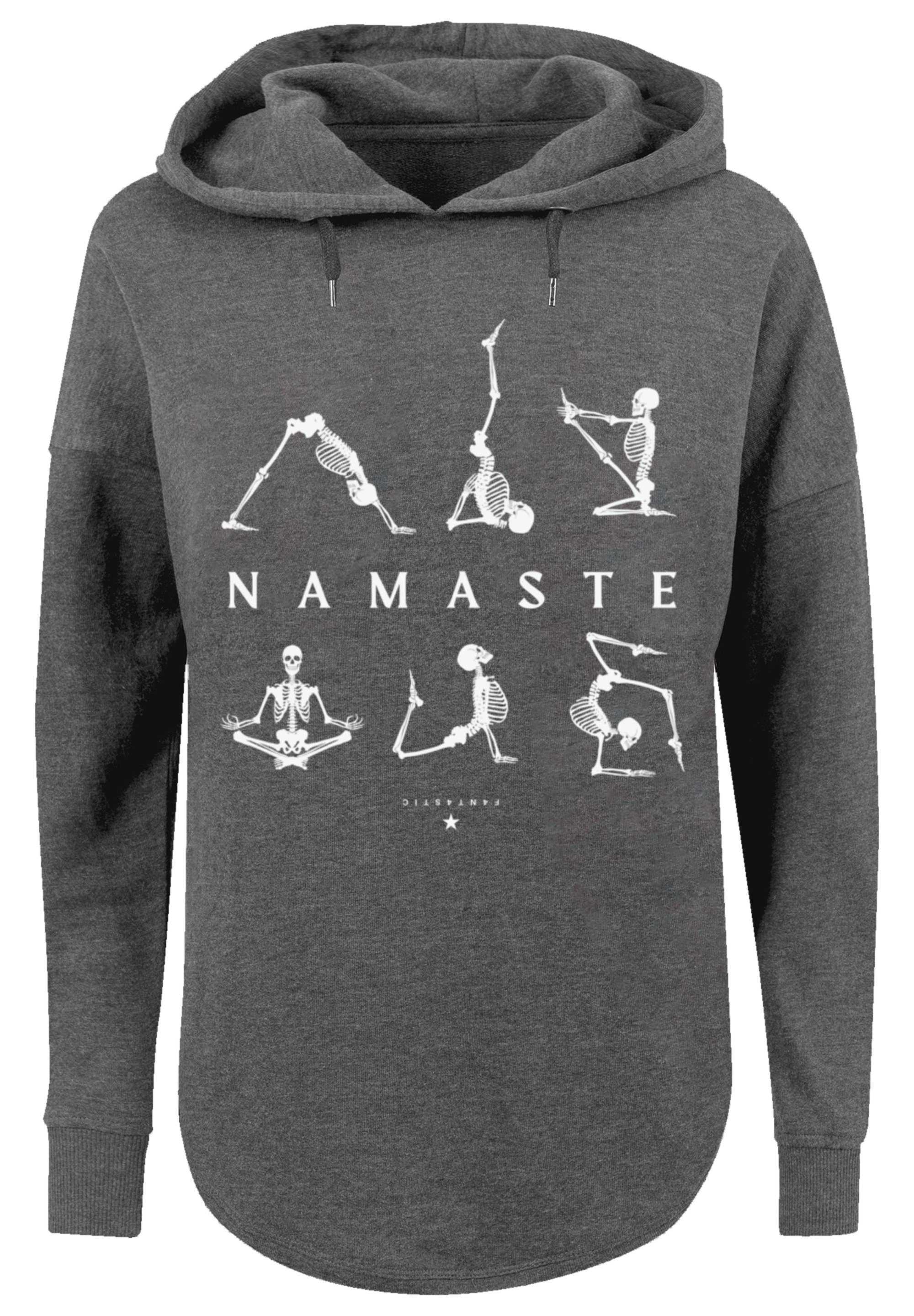 Halloween charcoal Print F4NT4STIC Namaste Sweatshirt Skelett Yoga