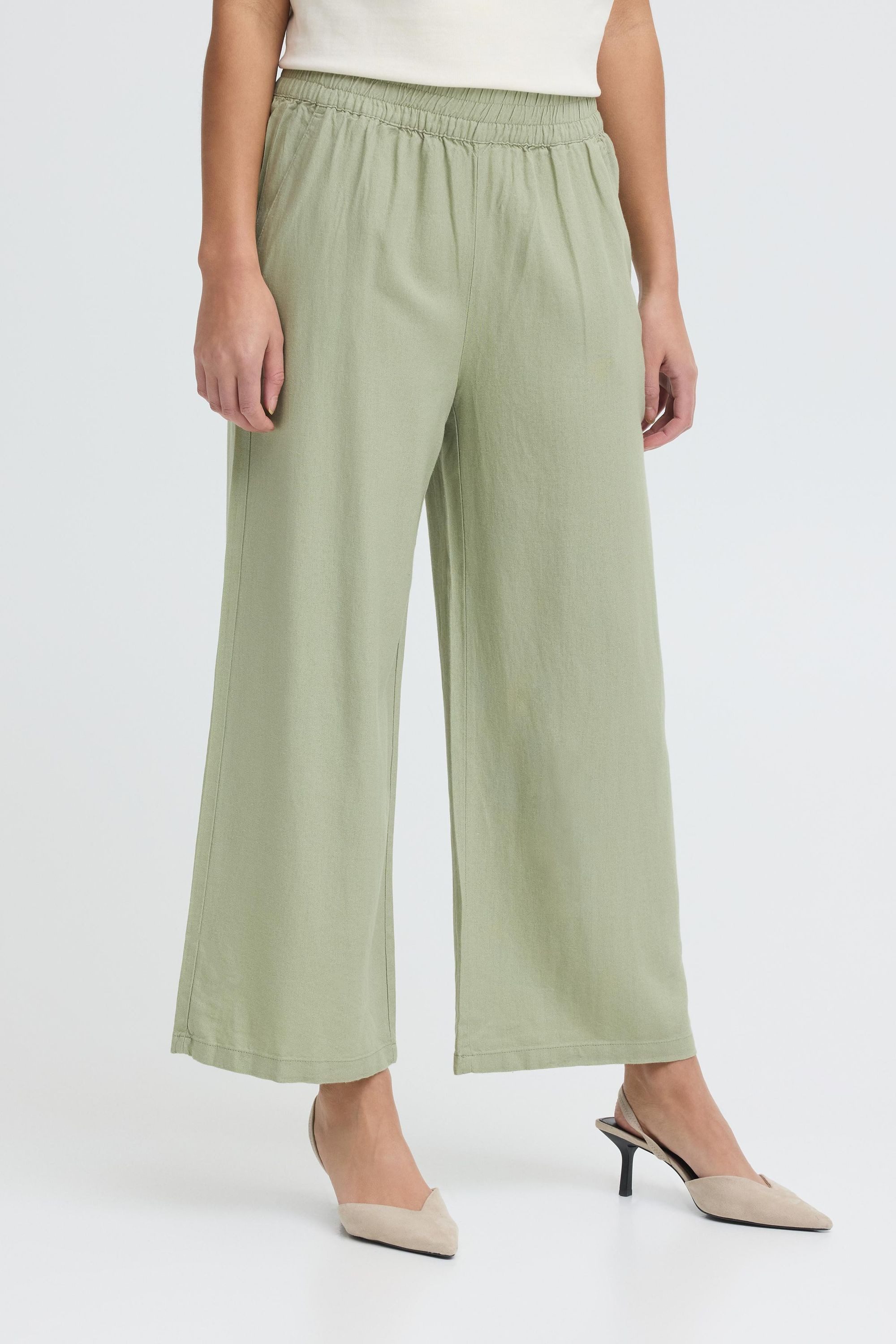 OXMO Loungehose OXNInna Leichte Cropped Hose 3/4 - Loose Fit