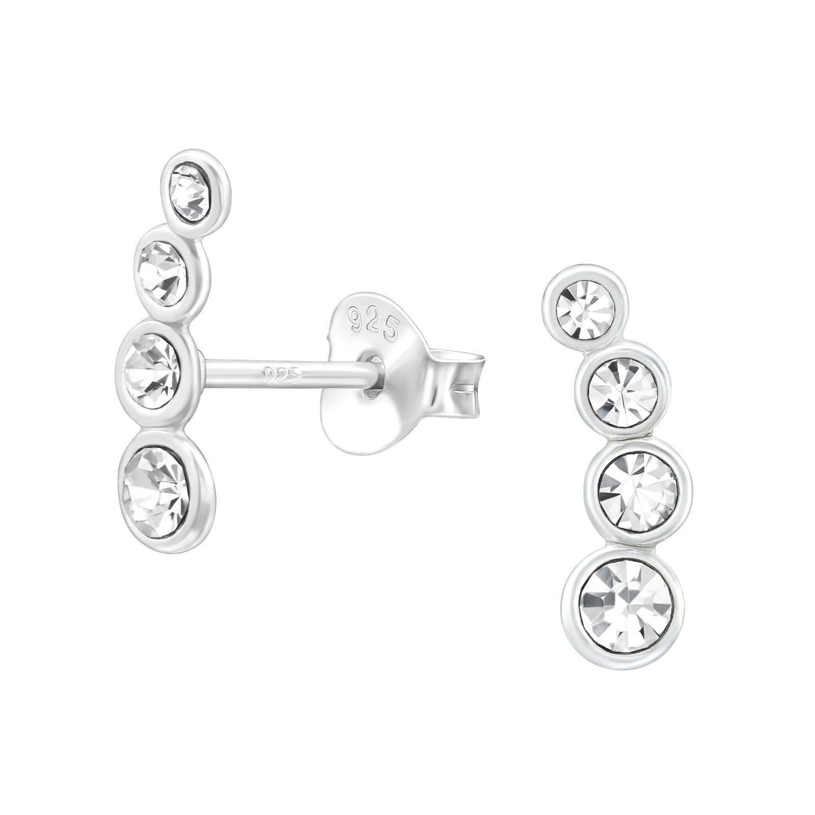ALEXANDER YORK Paar Ohrstecker KRISTALLREIHE 4, 2-tlg., 925 Sterling Silber günstig online kaufen