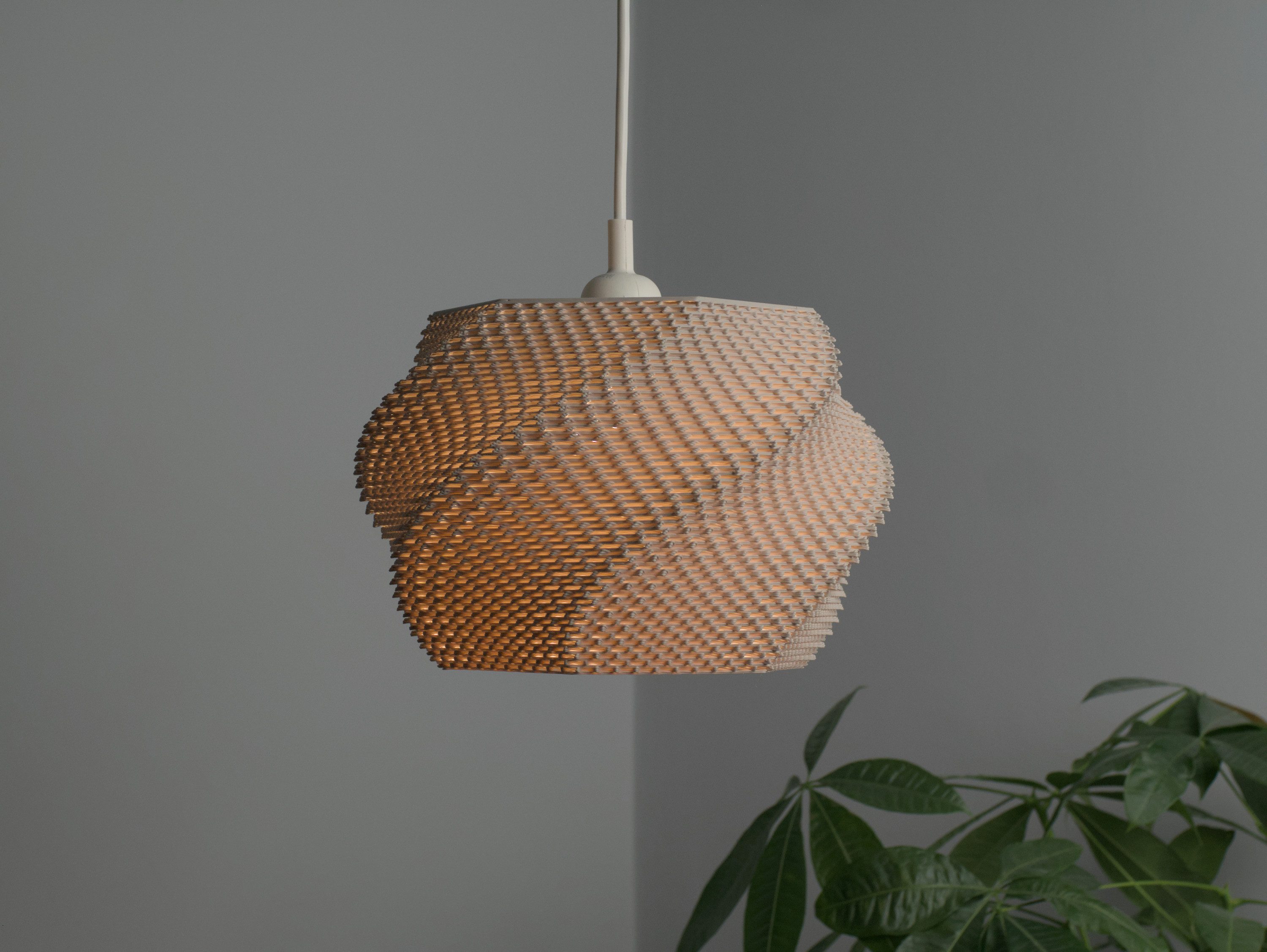 Roomberry Lampenschirm Wavy Lampenschirm für Pendelleuchten E27 Lampenfassung