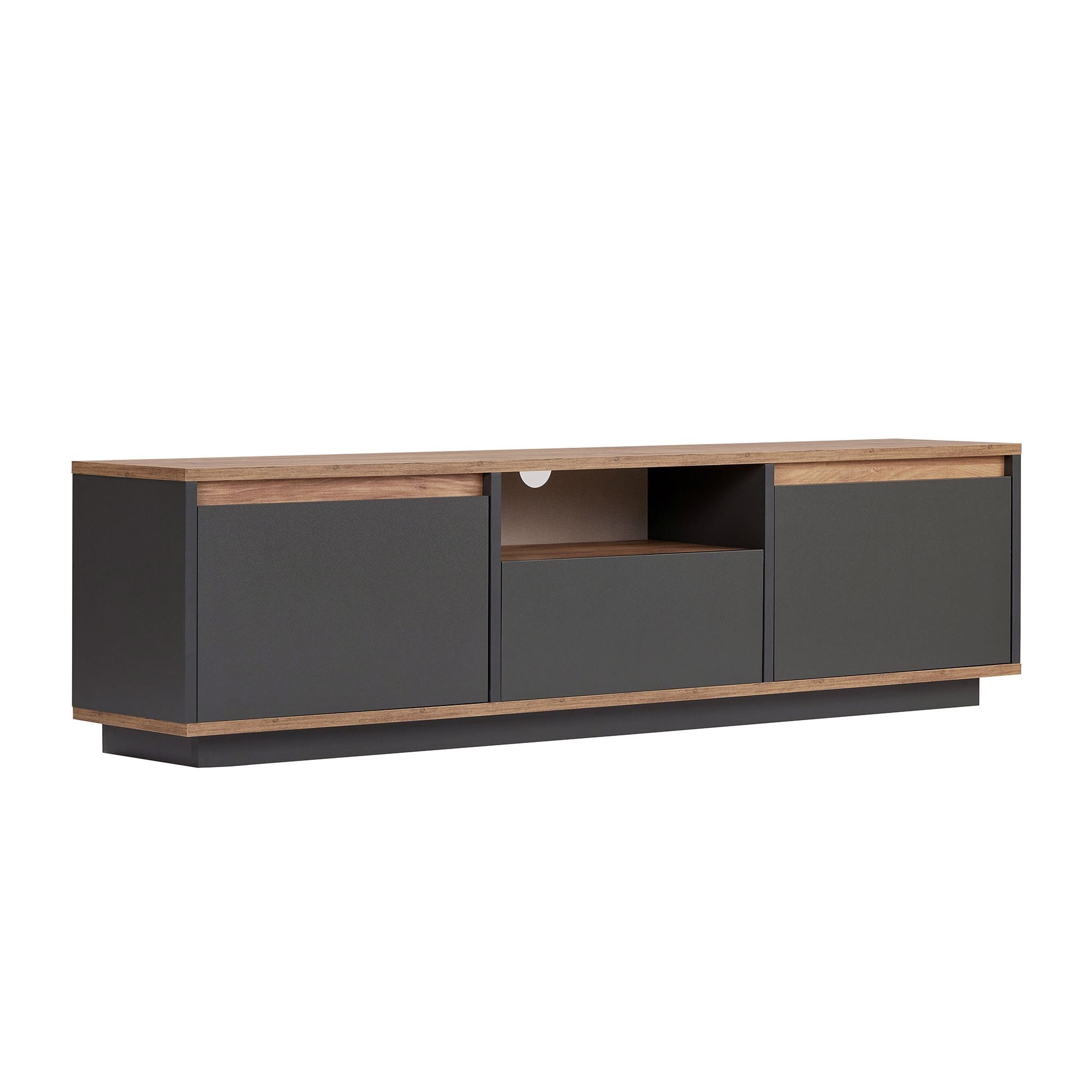 Skye Decor Sideboard Nordure Sentinel (Packung, 1 St., 1 TV Board), Breite 160 cm, griffloses Design mit Stauraum