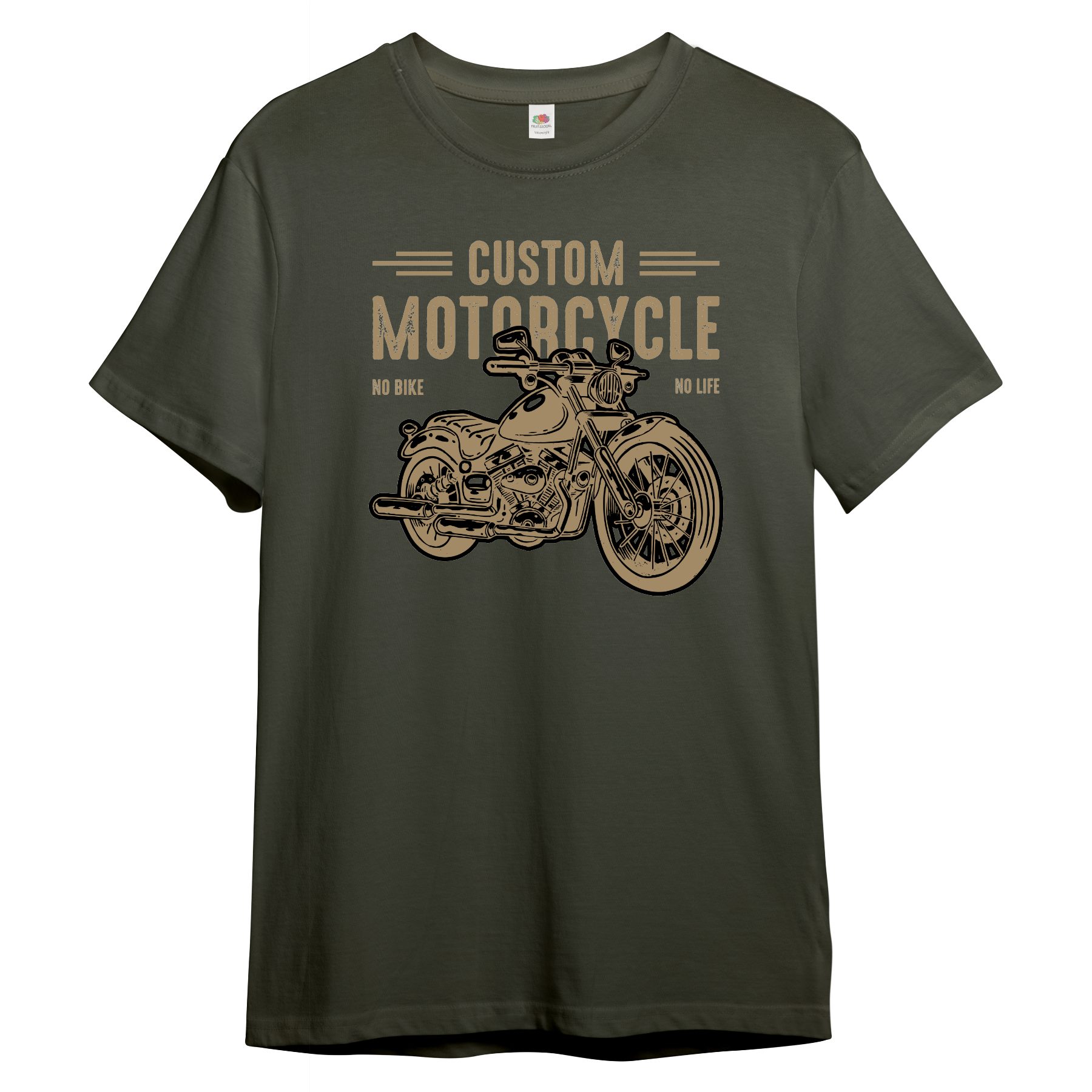 Print-Shirt Herren T-Shirt "No Bike No Life"