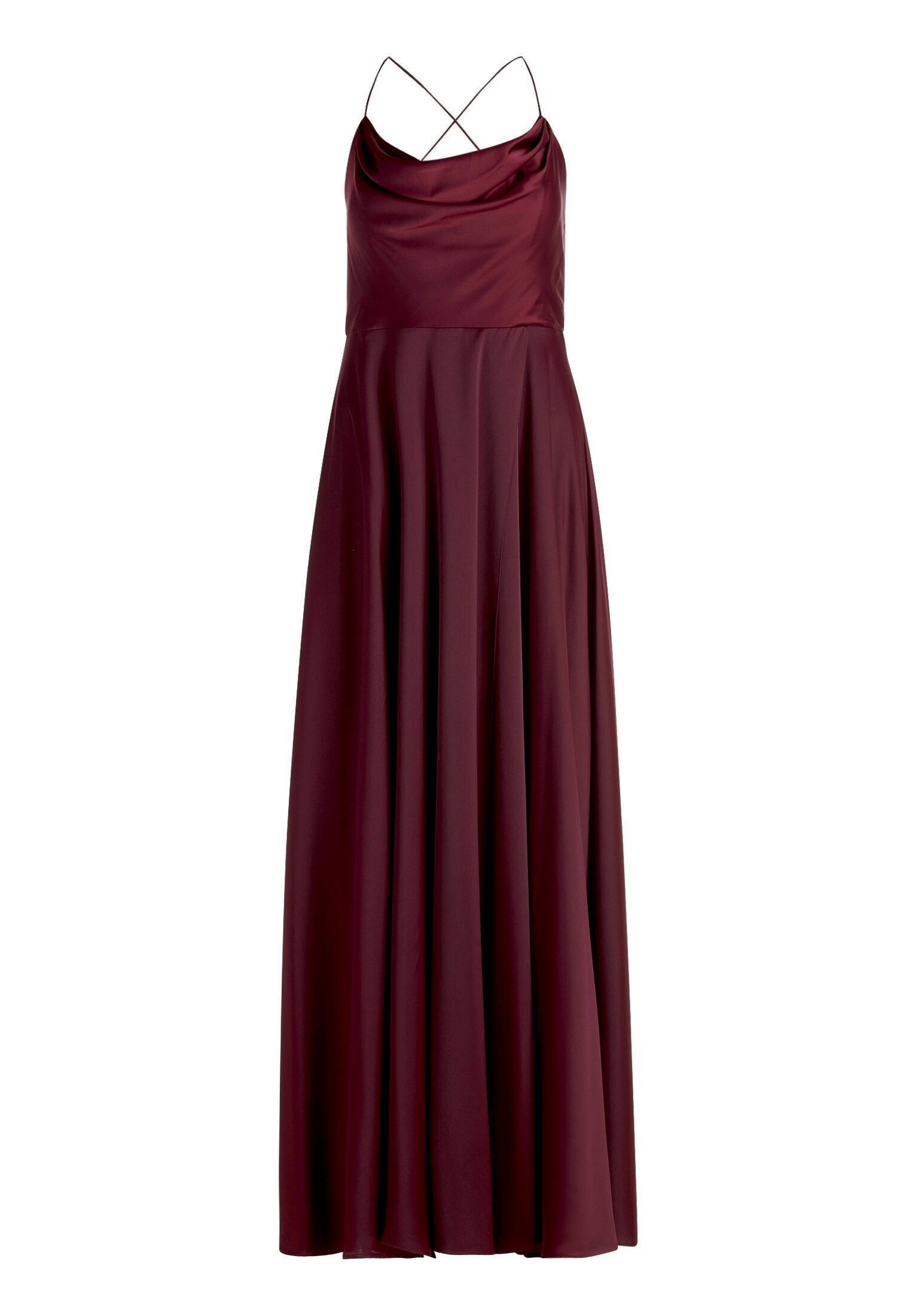 Vera Mont Abendkleid Damen mit Wasserfallausschnitt Material