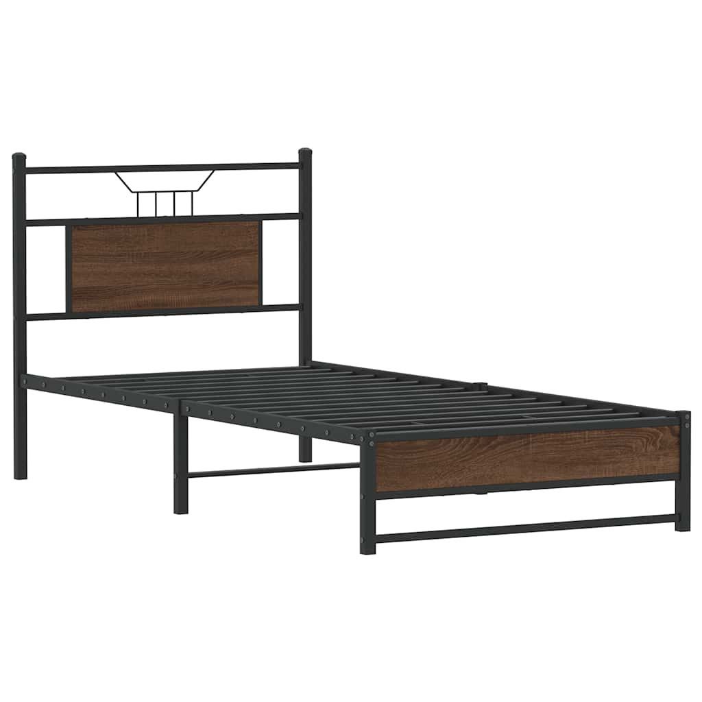 vidaXL Bett Bettgestell ohne Matratze Braun günstig online kaufen