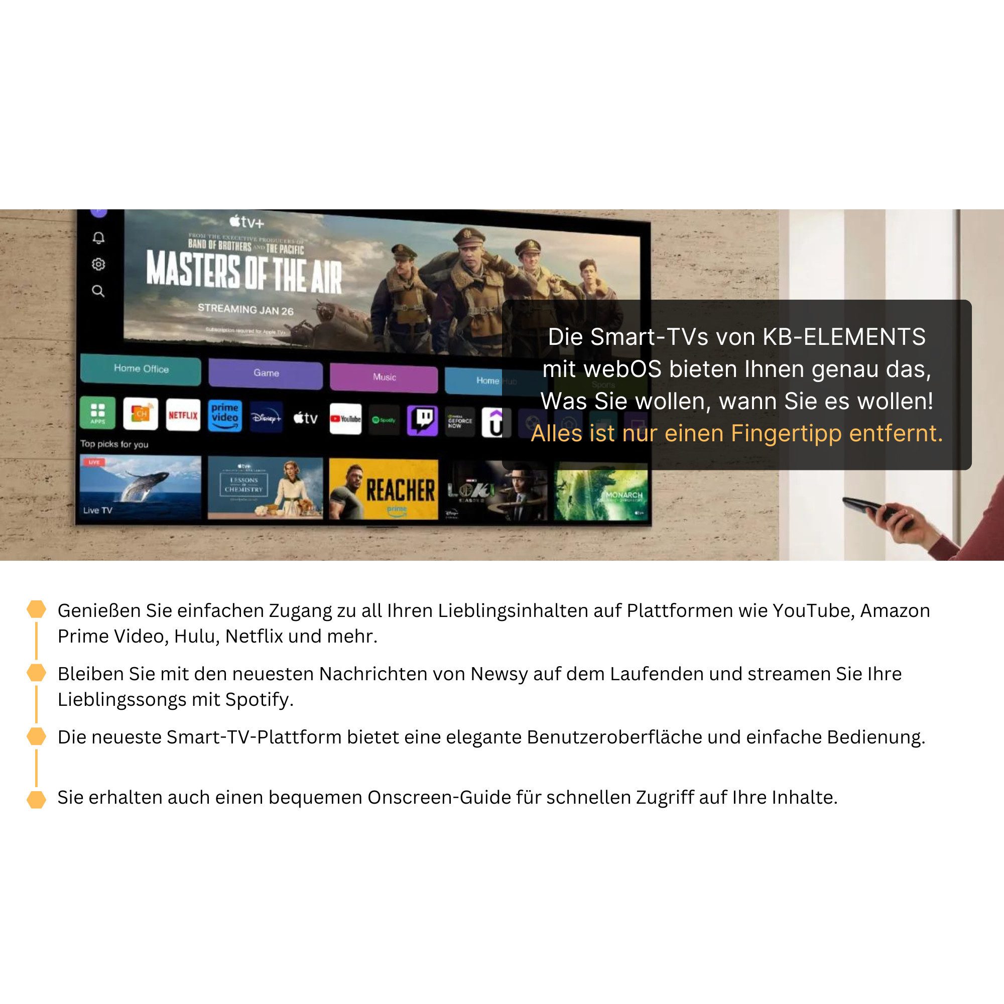 KB Elements ELT65QL7DE QLED-Fernseher (1...