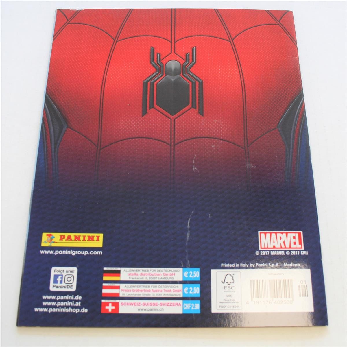Spiderman Bücher-Adventskalender Panini - Spider-Man Homecoming - Sammelsticker - 1 Album