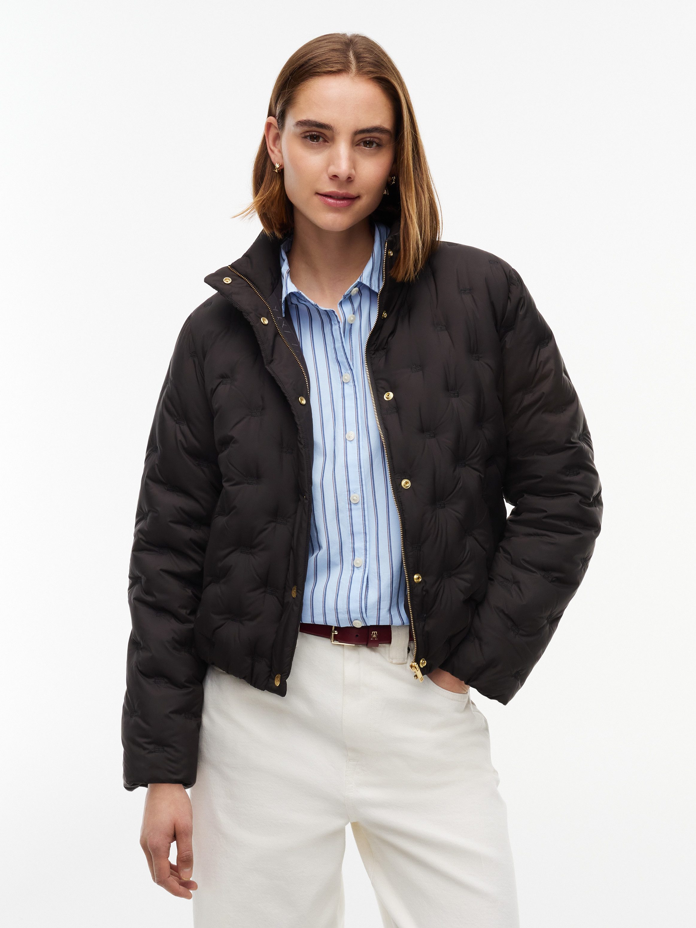 Tommy Hilfiger Steppjacke LW DOWN FLAG QUILT JACKET Kunstfaser