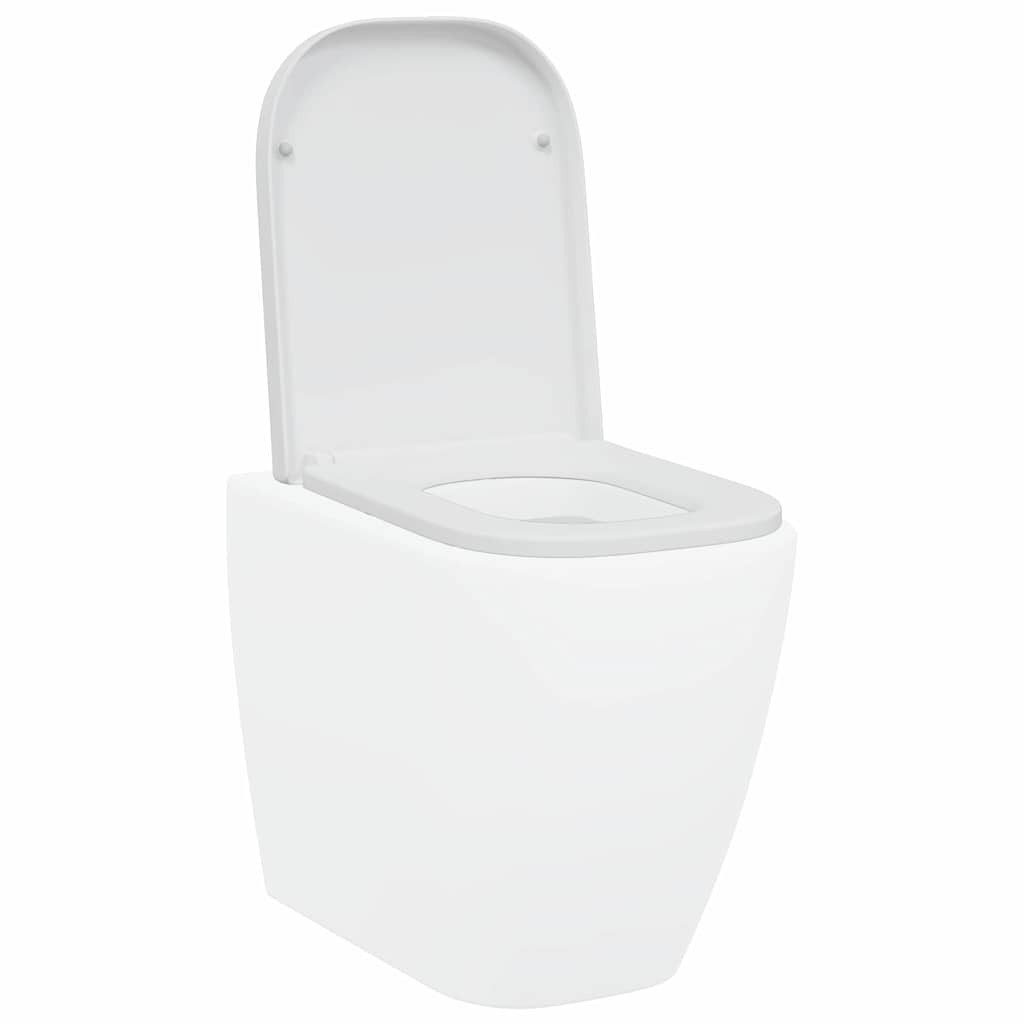 vidaXL WC-Sitz Schnellverschluss-WC-Sitz Weiß 44,5 x günstig online kaufen