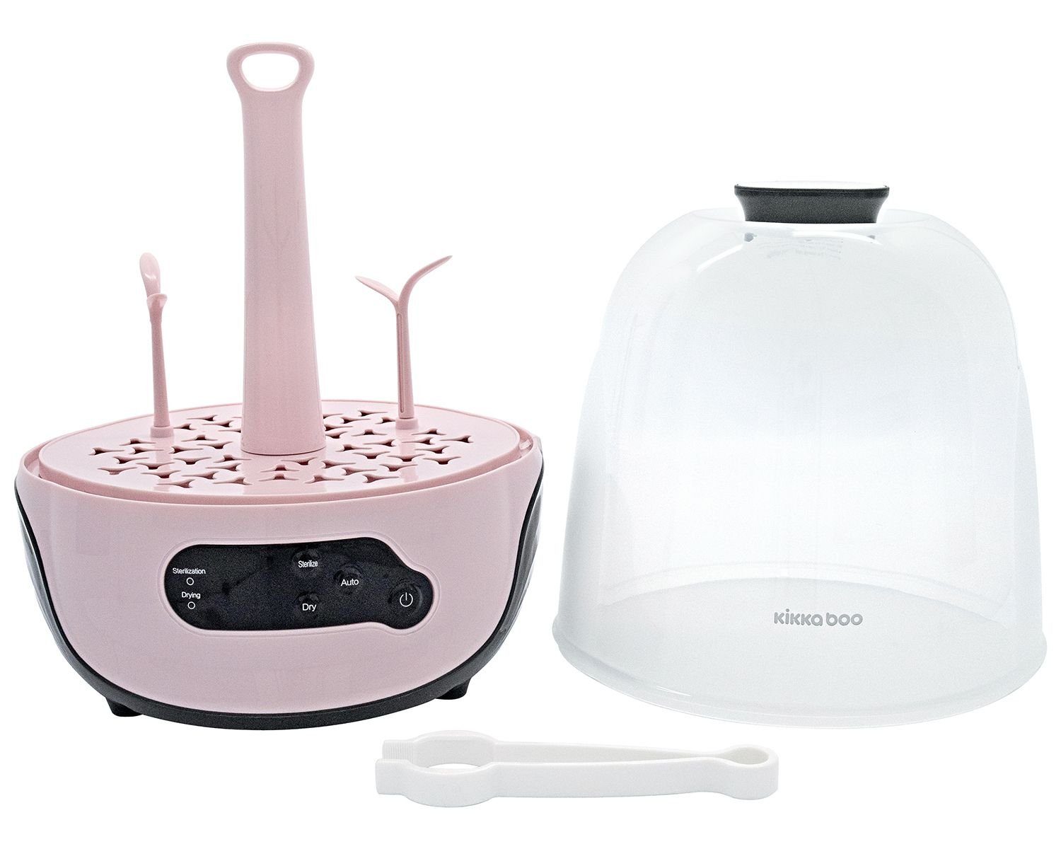 Kikkaboo Dampfsterilisator pink Touchscreen-Display, für Trockner, Sterilisator, praktisch, Flaschen 6