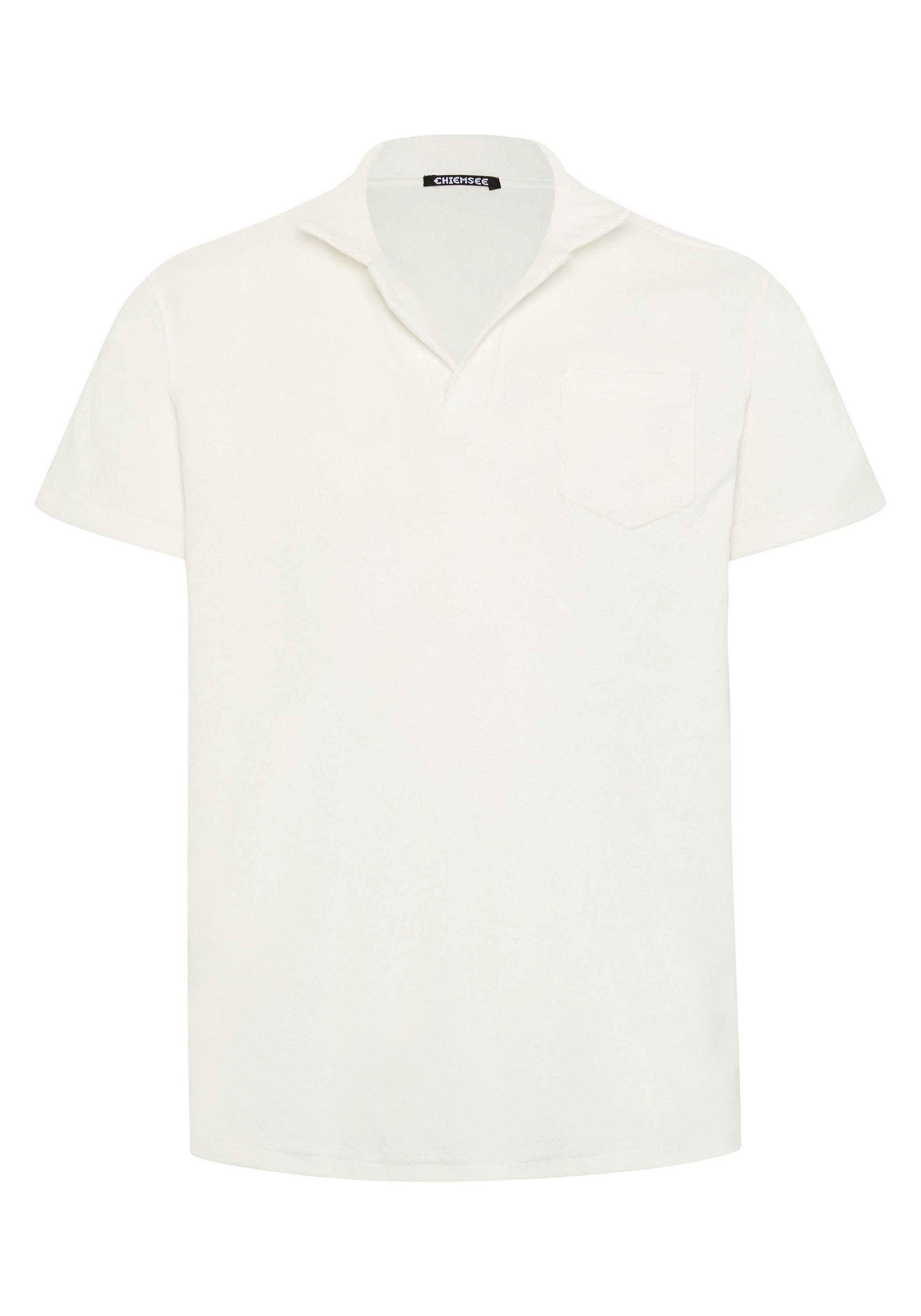 Poloshirt 1 Star Poloshirt im 11-4202 Frottee-Look Chiemsee modernen White