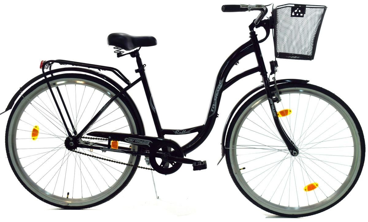 Cityrad 28 Zoll Kinder Mädchen City Fahrrad Bike Rad STVO Reflex Schwarz 1 Gan