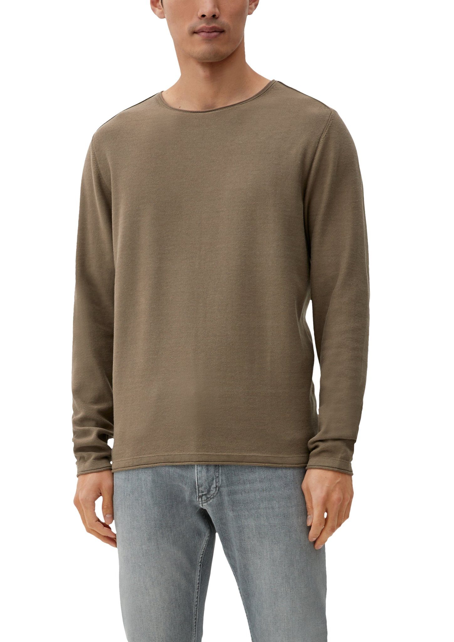 Es sind viele Leute erschienen! s.Oliver Strickpullover brown