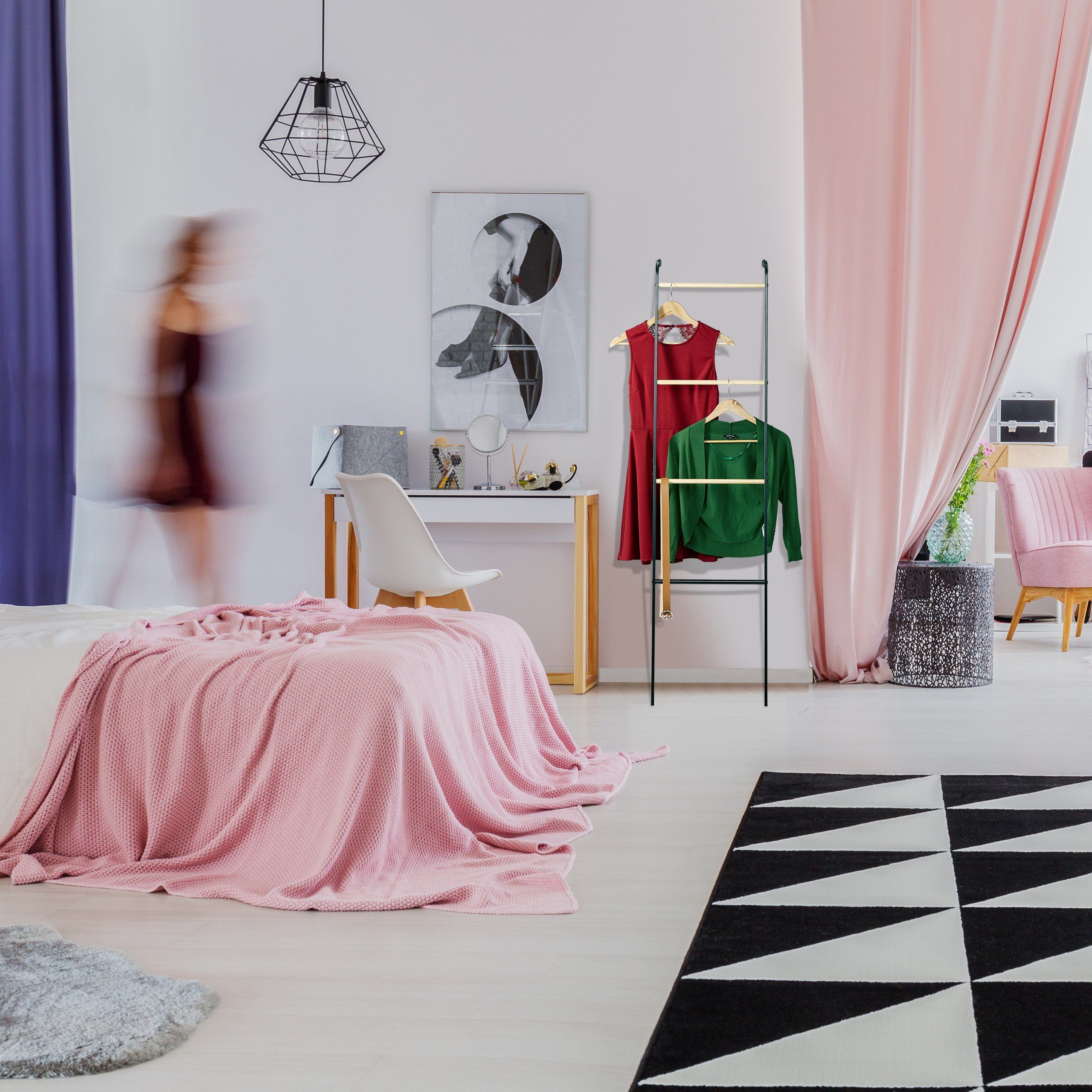 relaxdays Handtuchleiter aus Metall