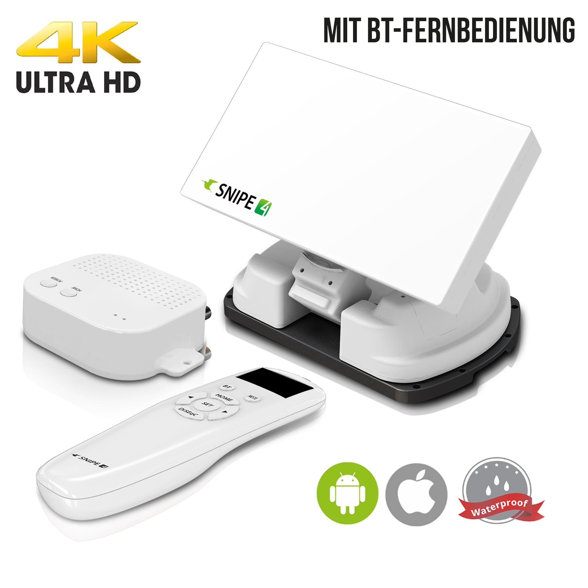 Selfsat SNIPE 4 - Single - mit Bluetooth Fernbedienung und iOS / Andro Camping Sat-Anlage