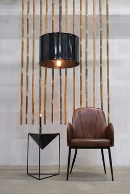 Trademark Esszimmerstuhl Esszimmerstuhl mit Armlehnen aus hochwertigem Büffelleder