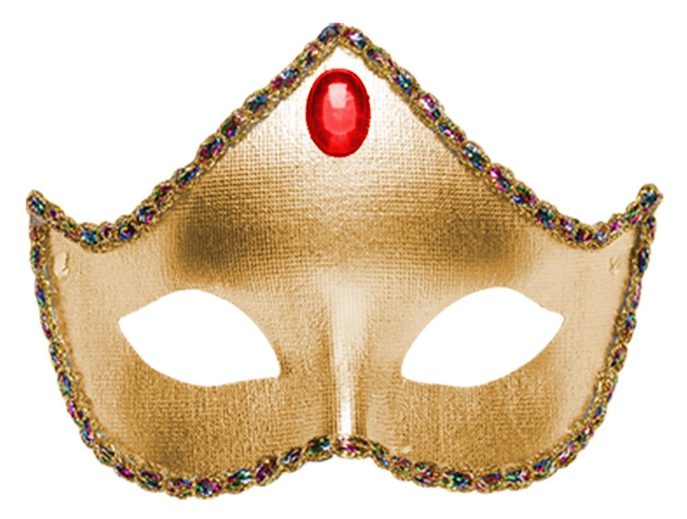 Widmann S.r.l. Verkleidungsmaske Domino Augenmaske Gold
