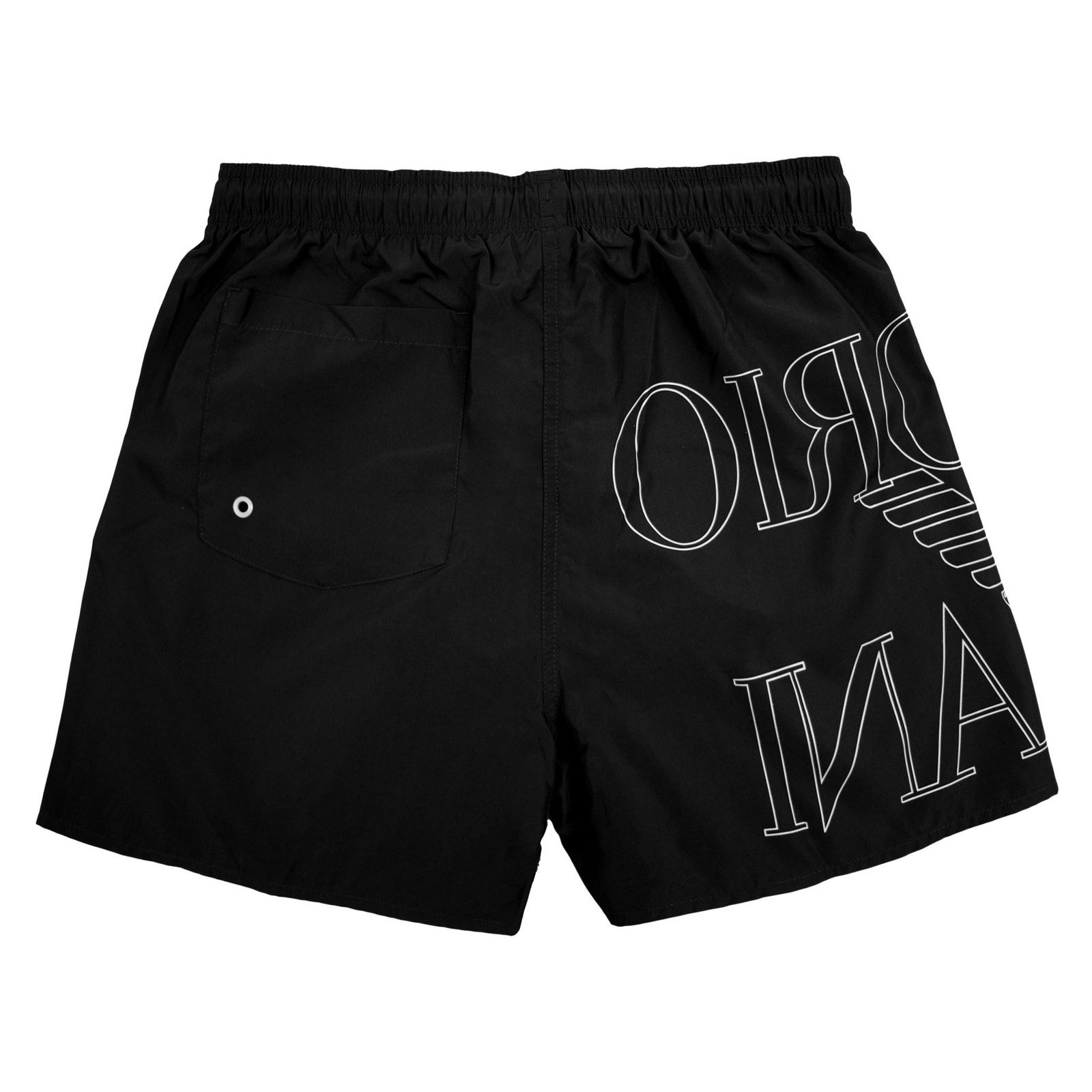 Emporio Armani Badehose Boxer Beachwear mit großem Logoprint günstig online kaufen