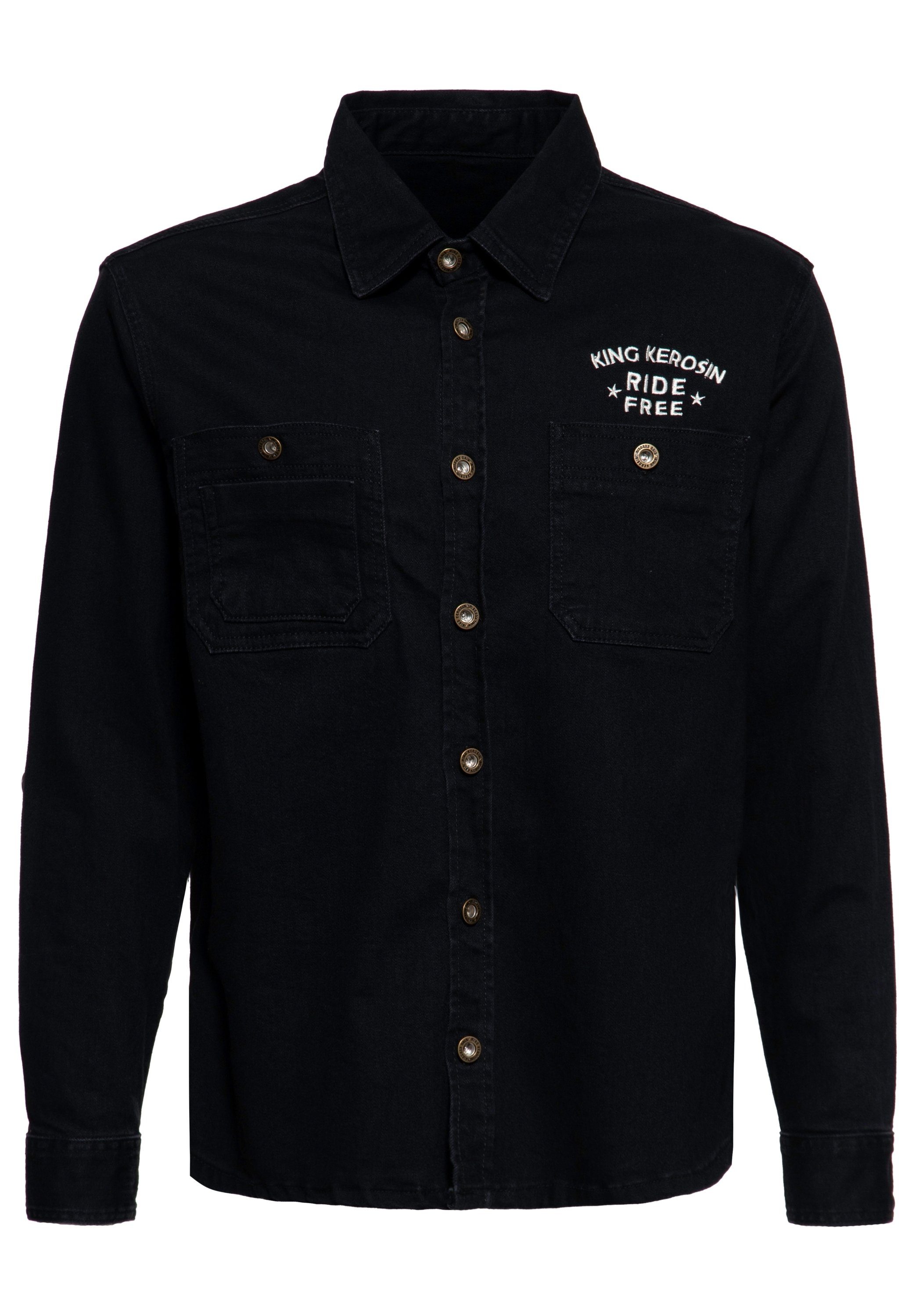 KingKerosin Kurzarmhemd Ride Free Live Free günstig online kaufen