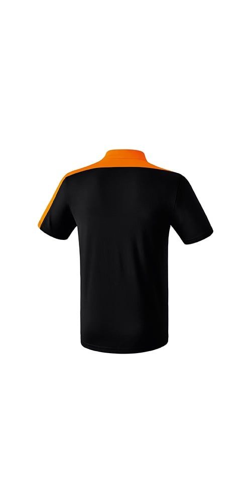 Erima T-Shirt Sport-Polo Club 1900 2.0 (100% Polyester) schwarz/orange Kinder