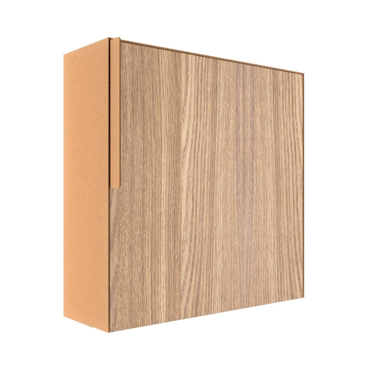 Bravios Briefkasten Wandbriefkasten Porto Rost mit Holzdekor-Front