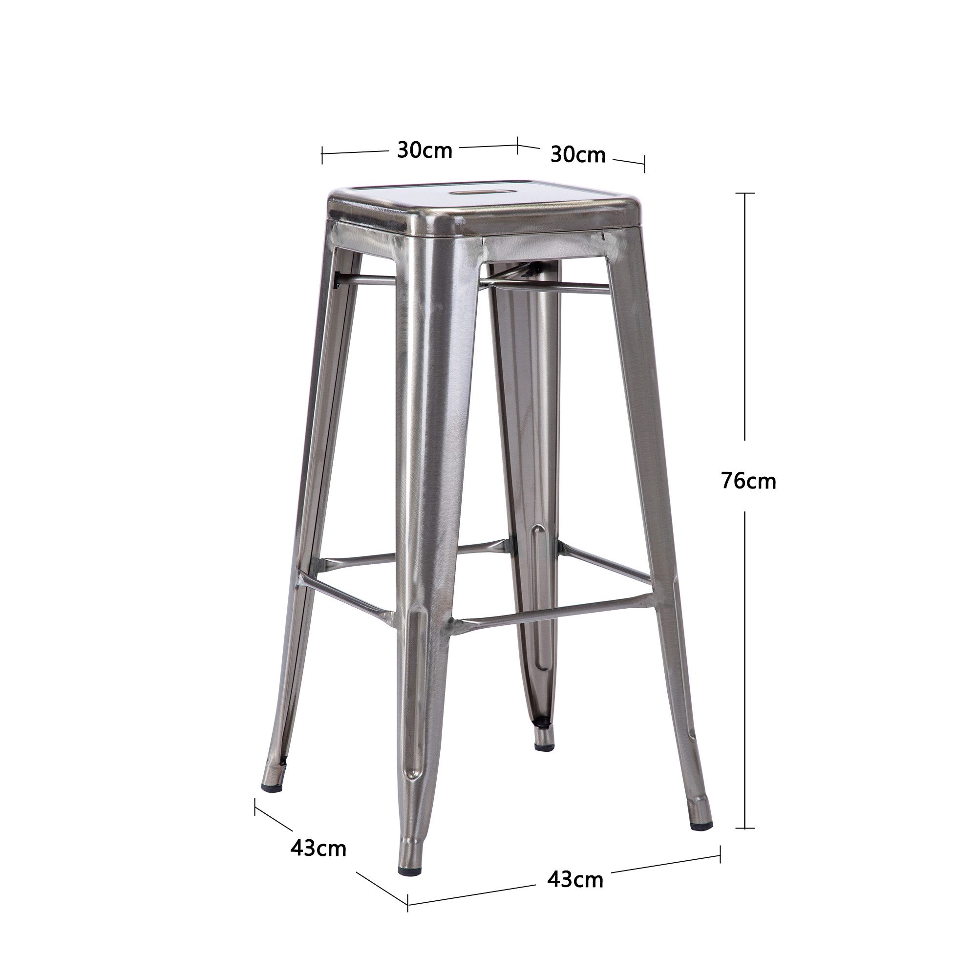 Duhome Barhocker, Barstuhl Tresenhocker, Stapelbar Metall günstig online kaufen