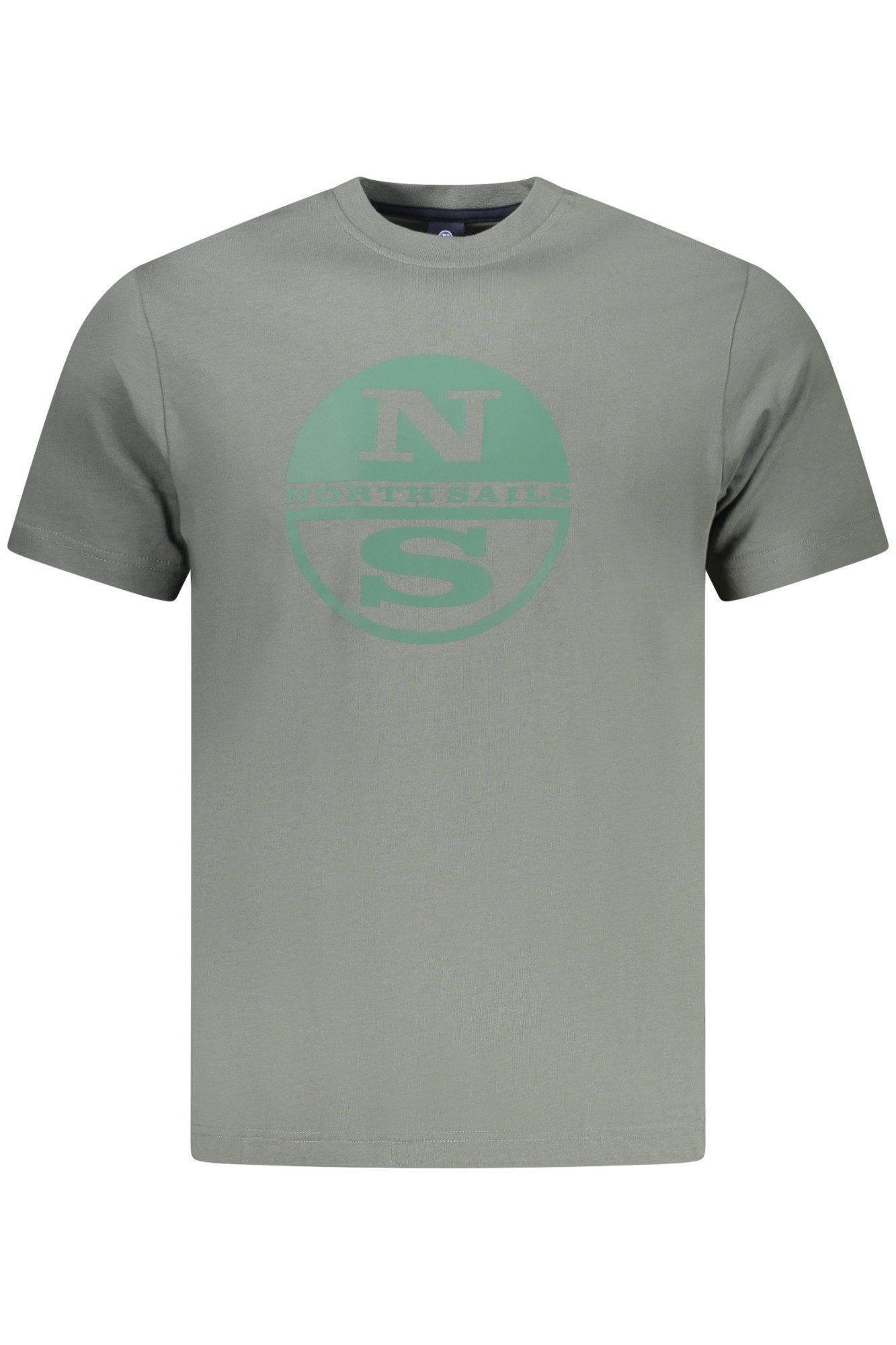 North Sails T-Shirt Herrengrünes T-Shirt mit Rundhals und Logo-Print