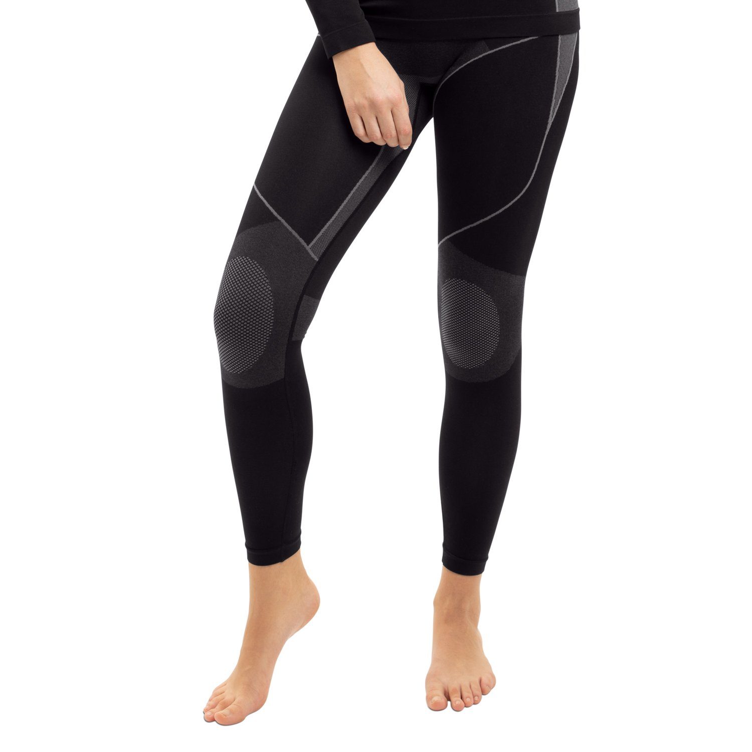 Gomati Thermounterhose Damen Ski Thermo Unterhose Seamless, schnelltrocknend