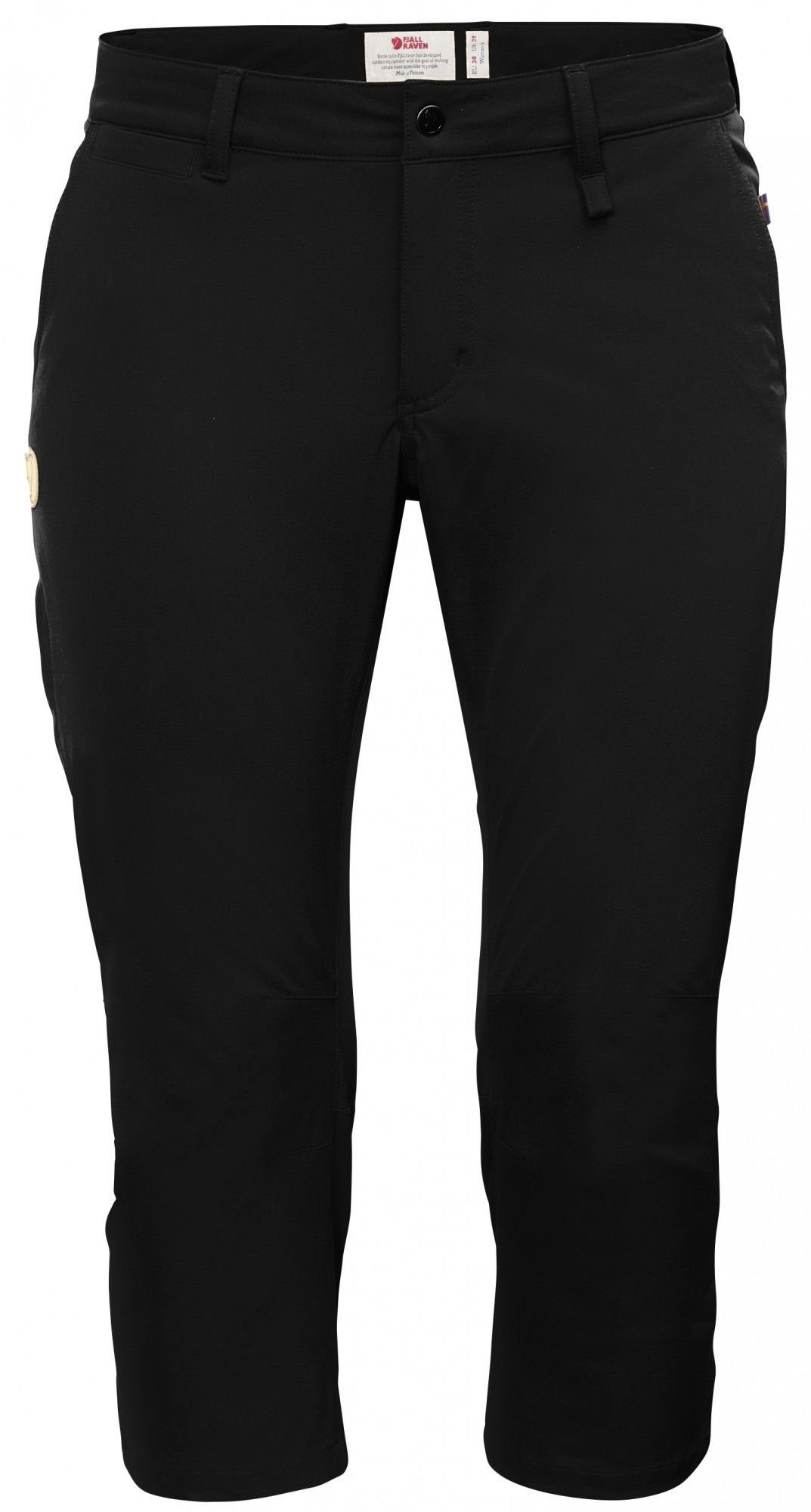 Fjällräven Damen Abisko Capri 3/4-Hose Fjällräven W Trousers Black 3/4-Hose