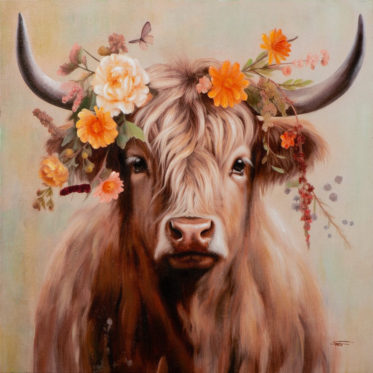 ArtUniverse Gemälde Lovley Linda 80 x 80 cm, Tiermotiv