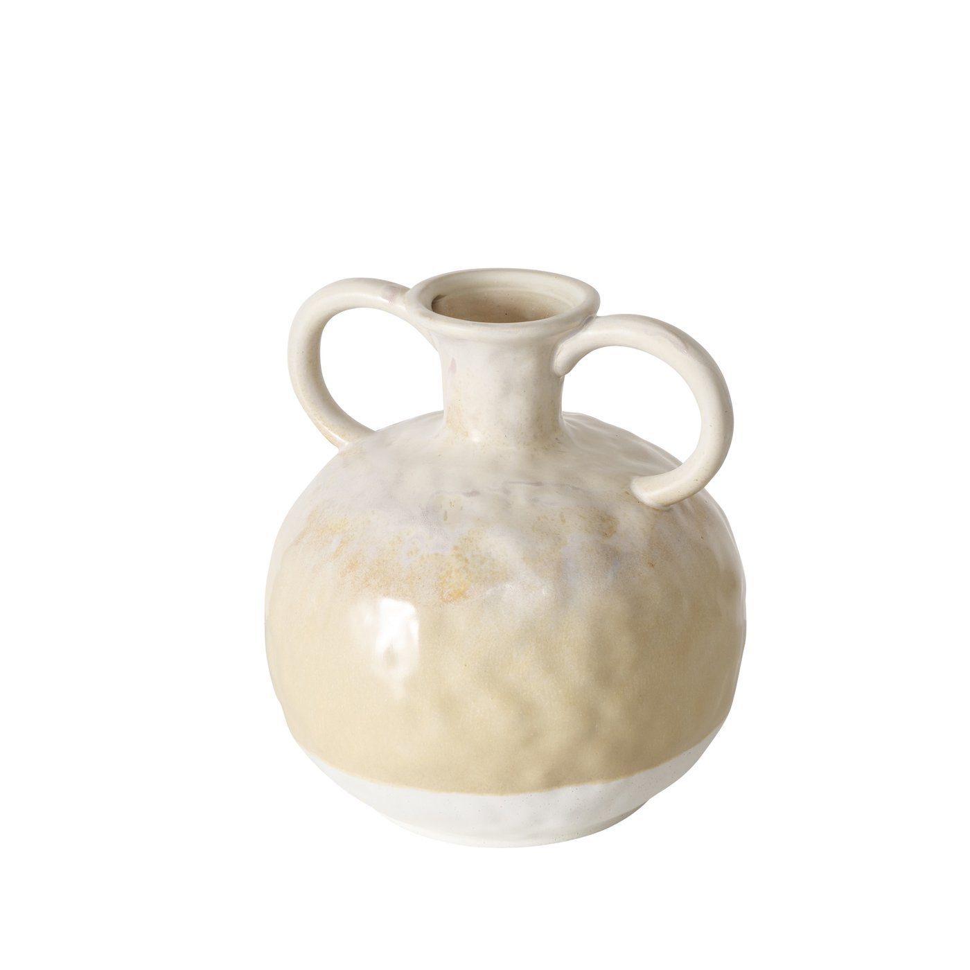 H20cm, beige aus Keramik in BOLTZE Dekovase Vase "Triple"