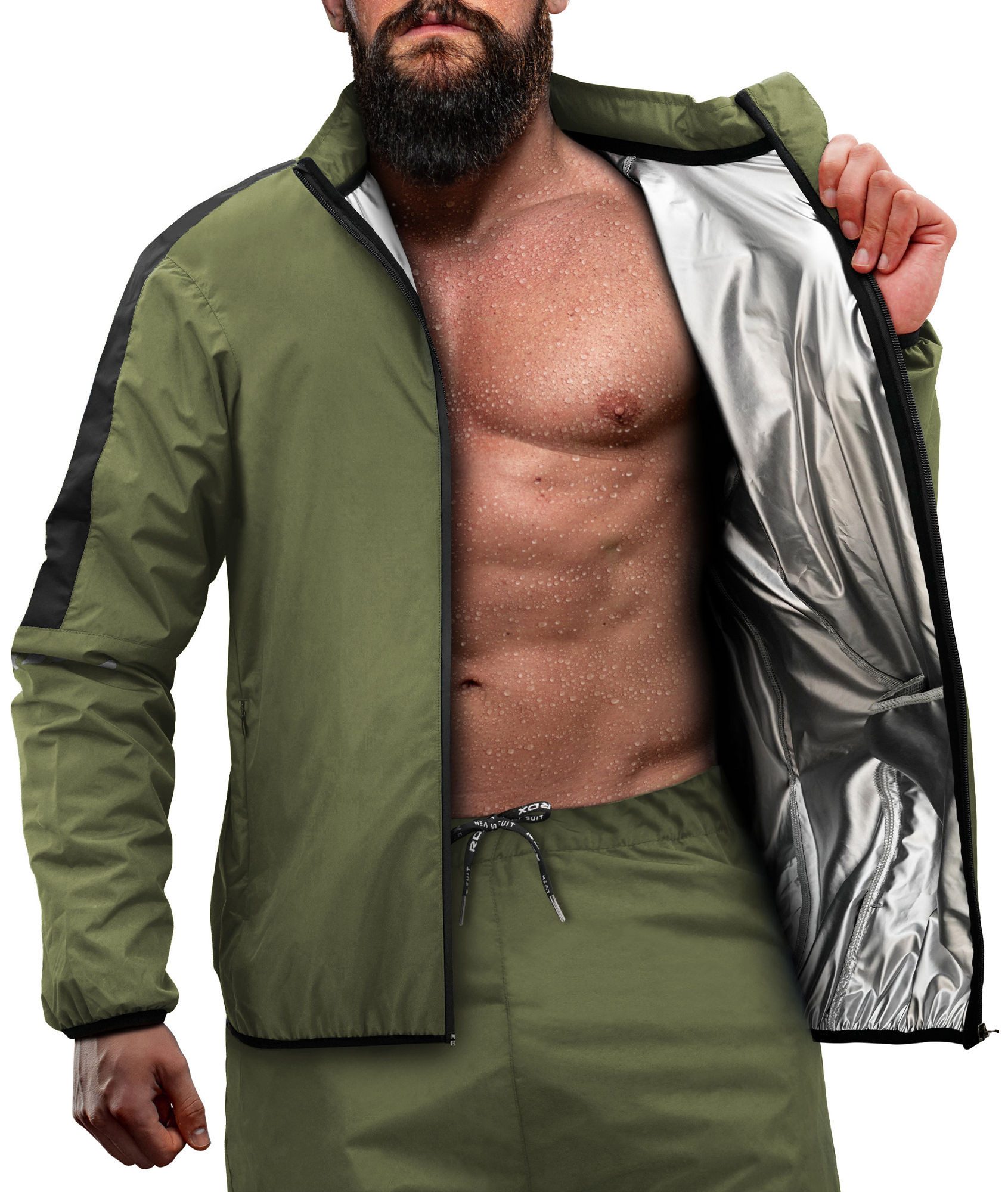 RDX Thermohemd RDX Sweat Suit for Weight Loss,Sauna suit Thermal Fitness Men Women