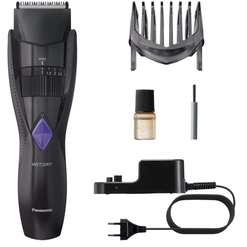 Panasonic Haarschneider ER-GB37 - Haarschneider - schwarz, Trimmer + Haarschneider, Nass und Trocken