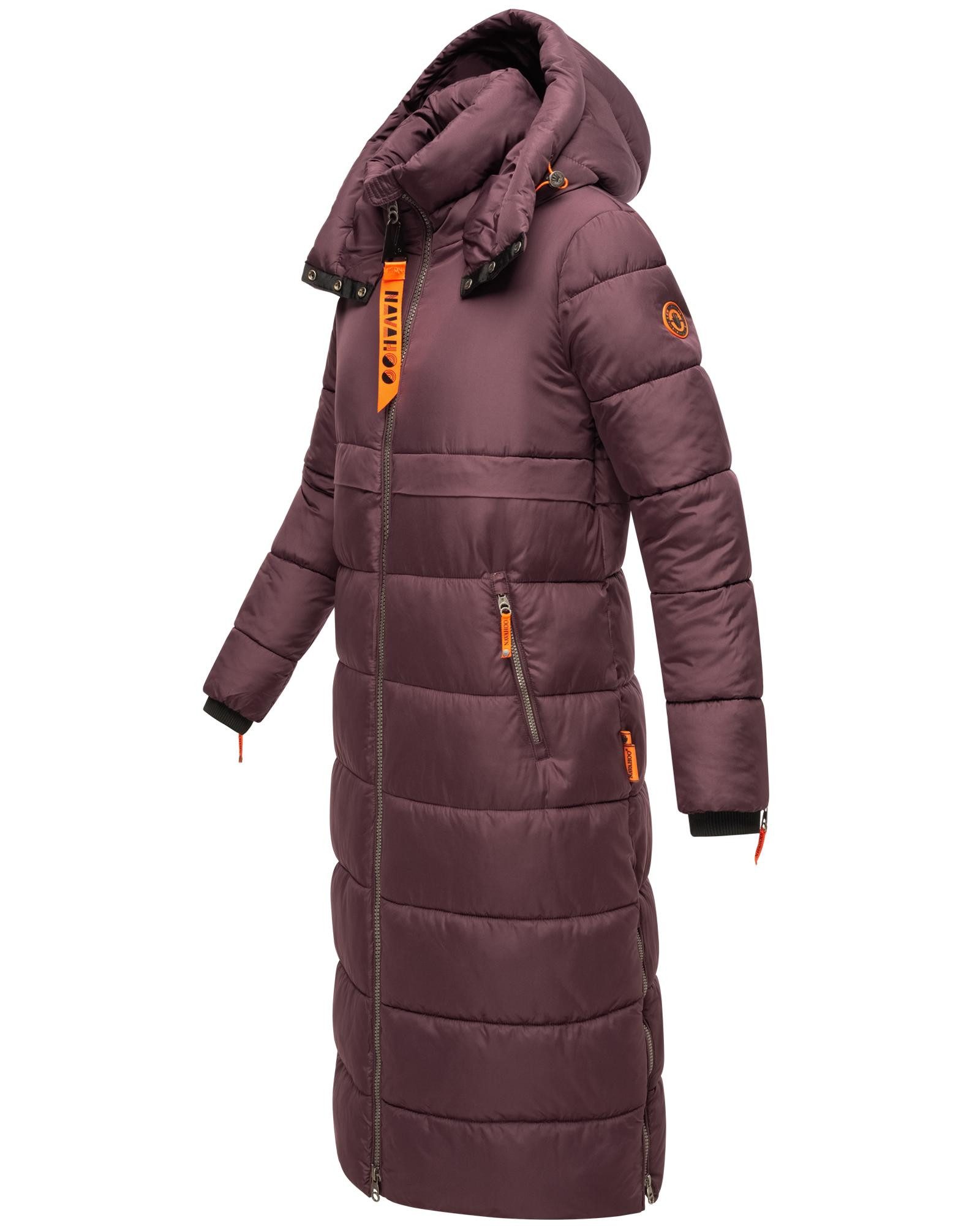 Navahoo Steppmantel Kristallblume modischer, gesteppter Damen Wintermantel