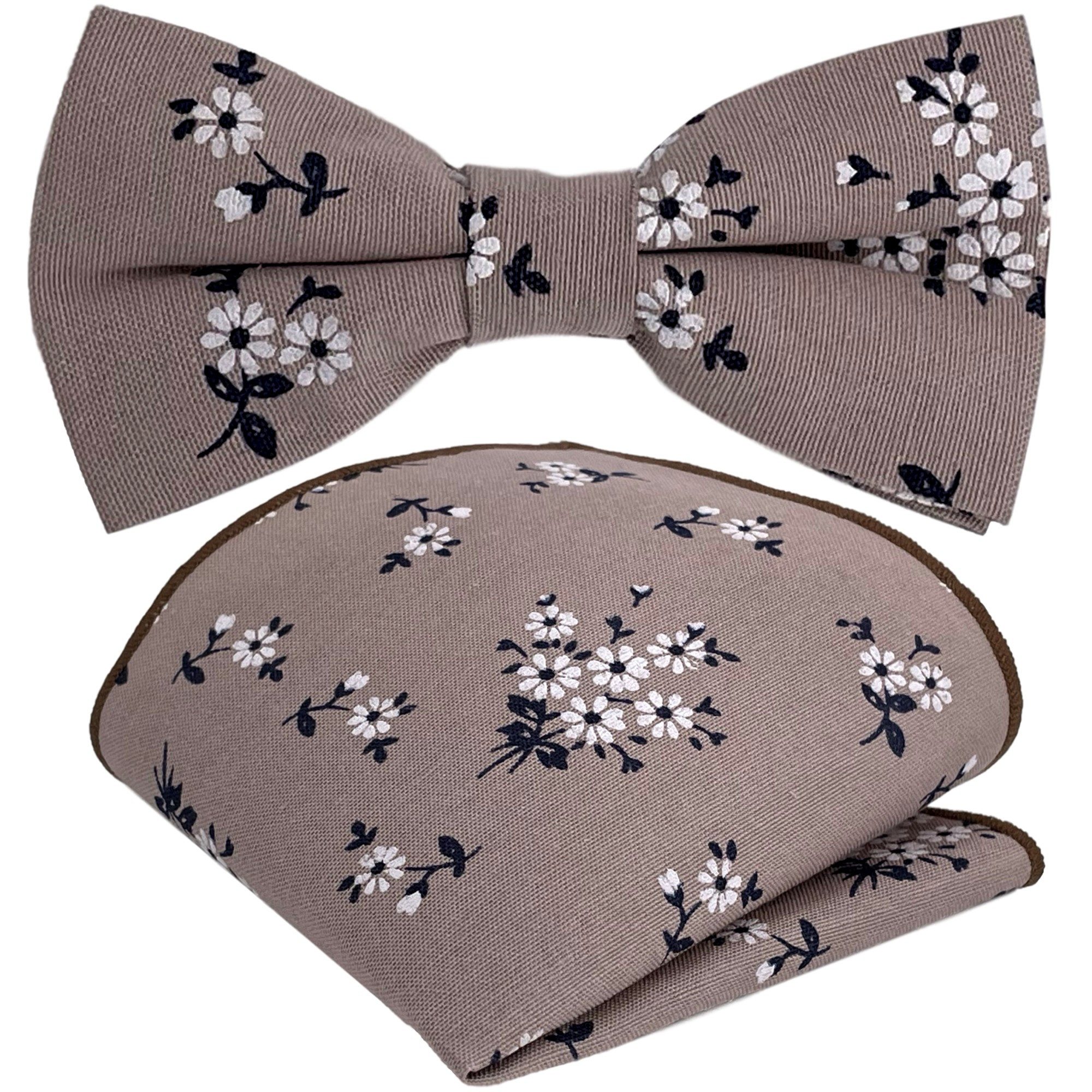 GASSANI Fliege Leinen-Fliege Herren-Schleife Retro Vintage günstig online kaufen