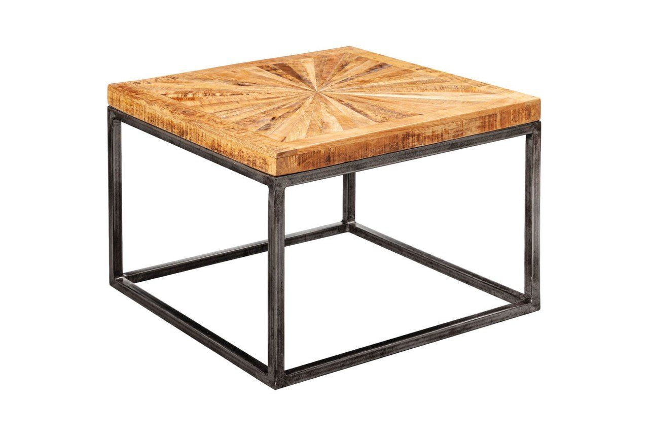 tinkaro Holztisch Beistelltisch Style Mangoholz Industrial SAYA Sofatisch