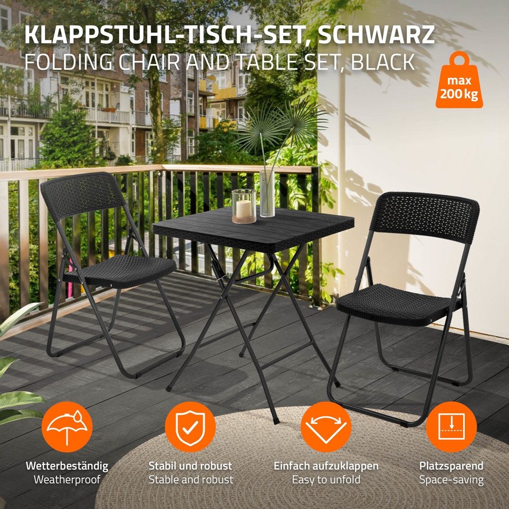 ECD Germany Balkonset Bistroset 3 tlg. günstig online kaufen
