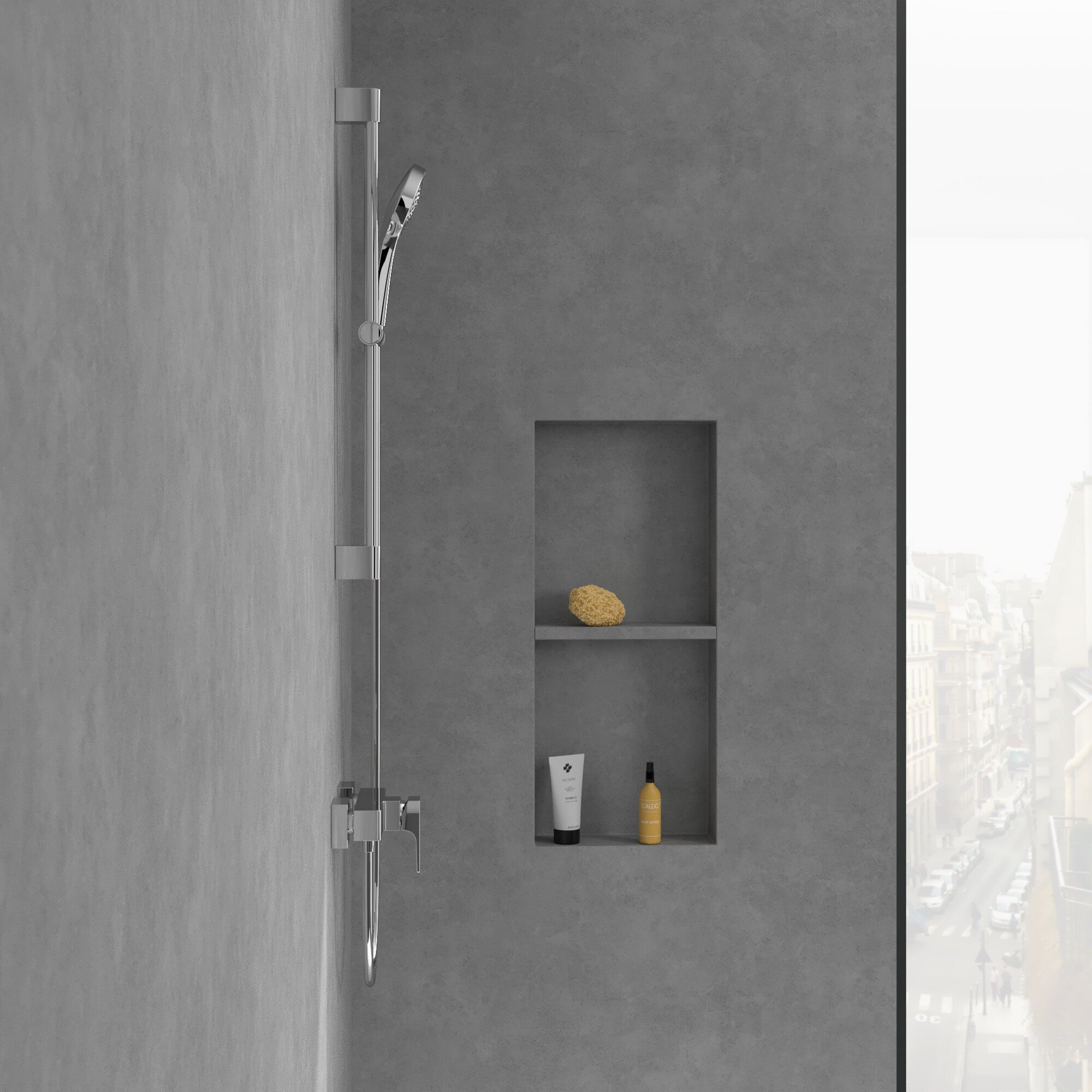 Villeroy & Boch Duscharmatur Architectura Square Wandmontage