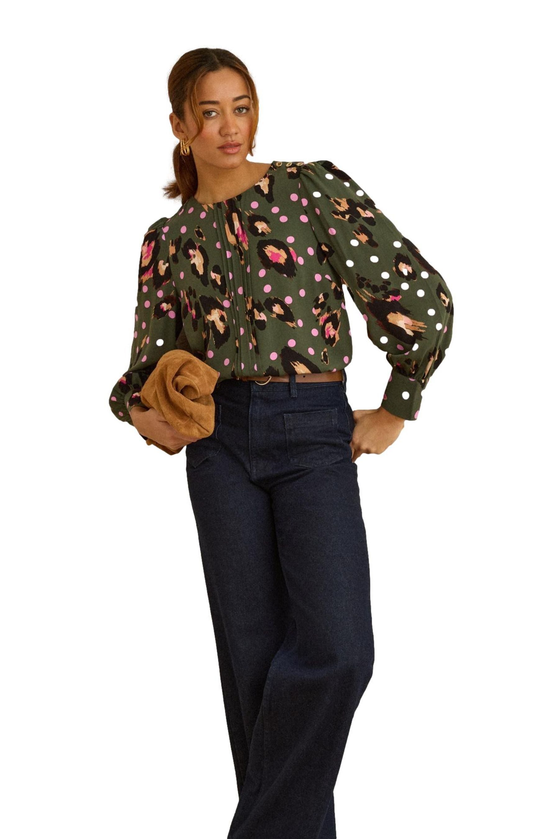 Love & Roses Shirtbluse Love & Roses plissierte Bluse, Kurzgröße (1-tlg) günstig online kaufen