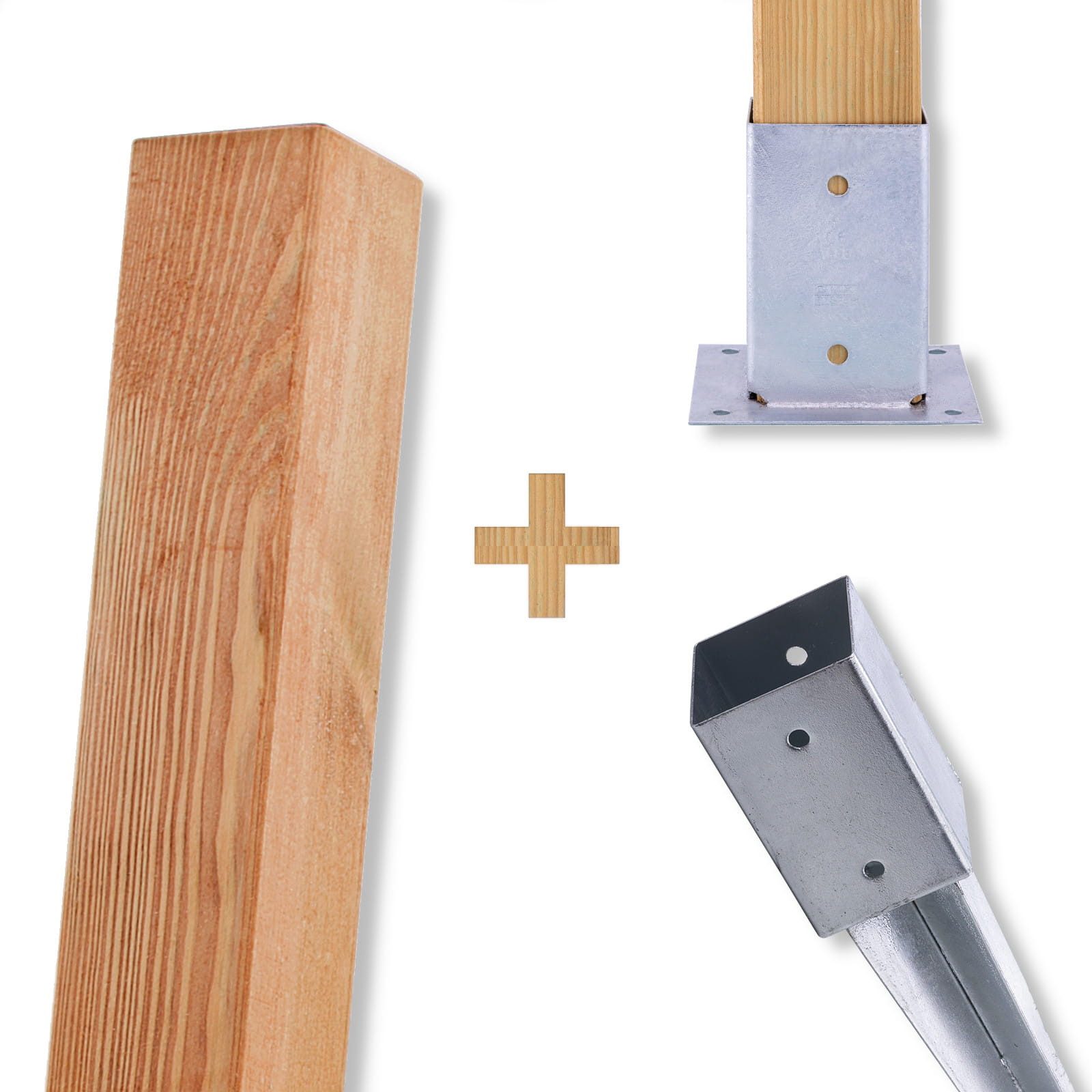BooGardi Zaunpfosten Holzpfosten imprägniert KDI, (4-St., günstig online kaufen
