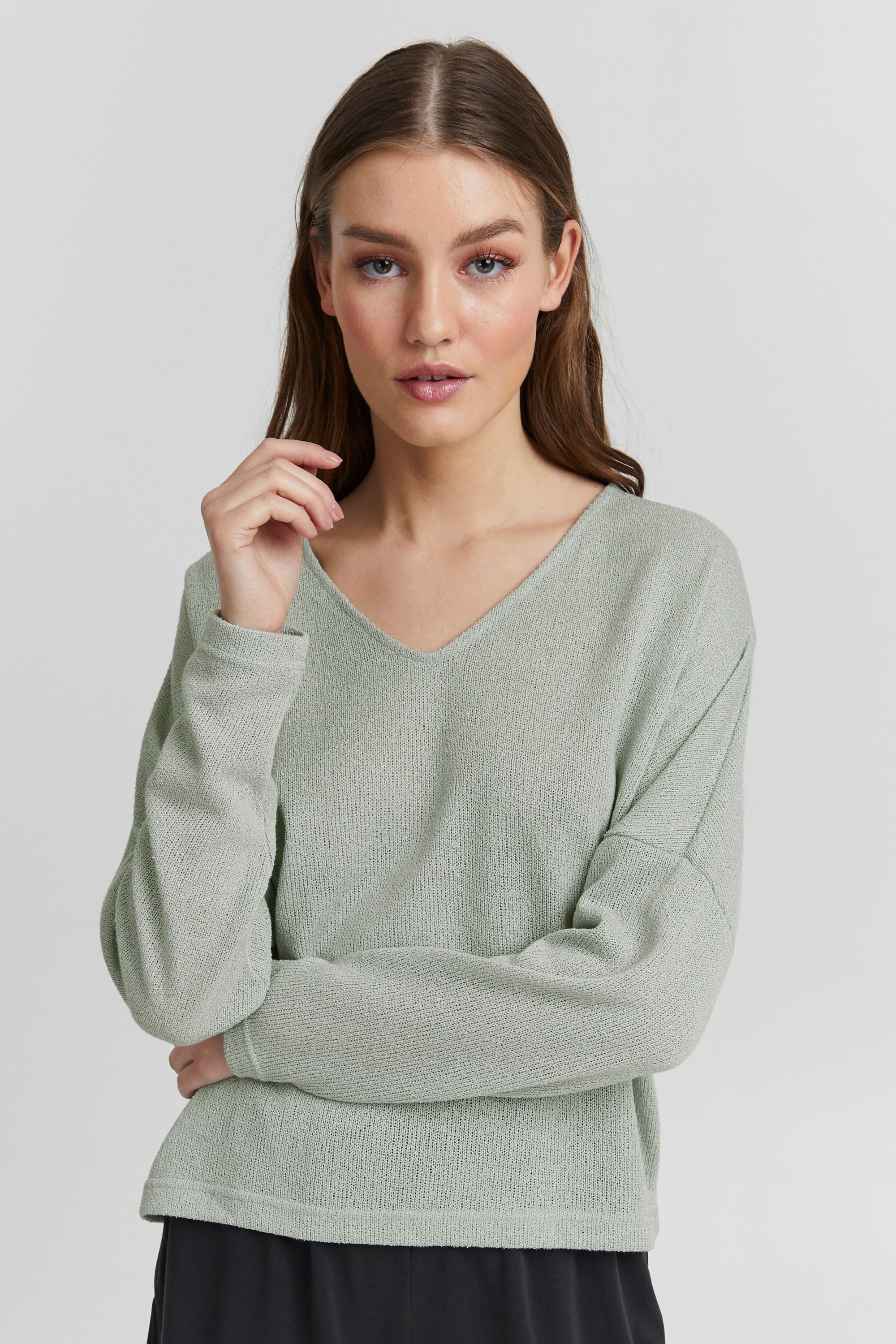 OXMO V-Ausschnitt-Pullover OXKatla Modischer Pullover günstig online kaufen