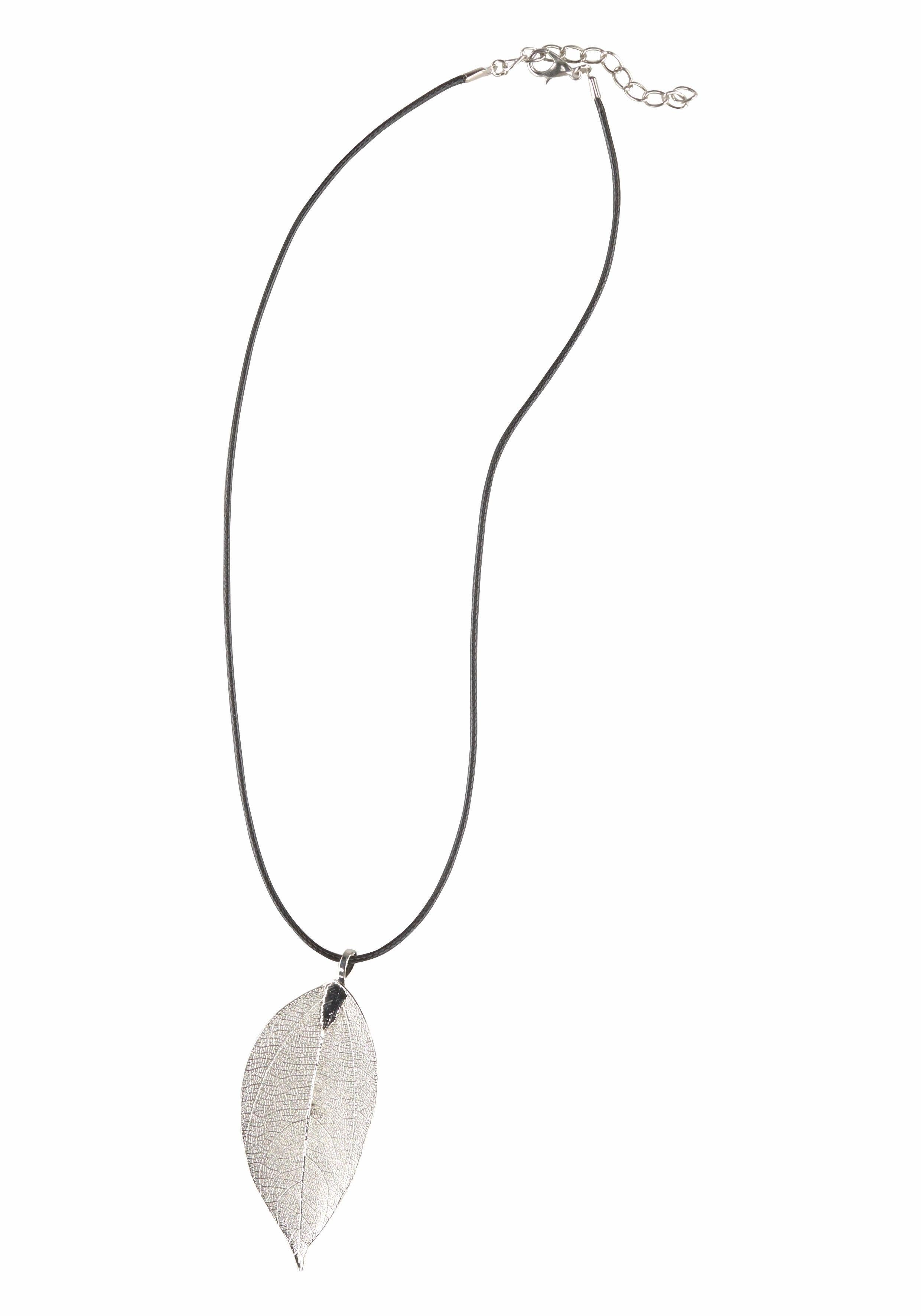 Firetti Kette mit Anhänger mit großem Blatt-Anhänger