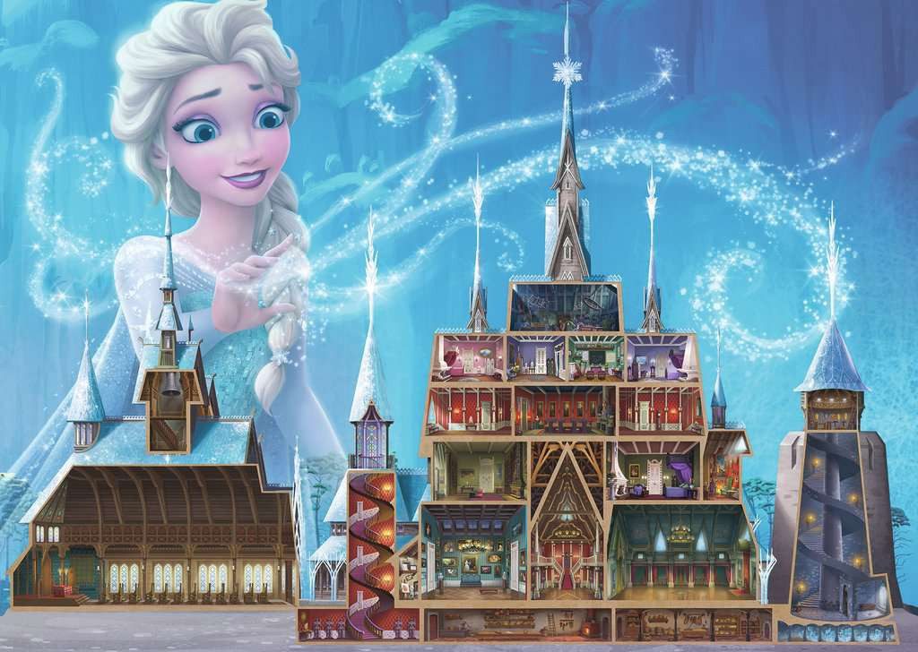 Ravensburger Puzzle Ravensburger 17333 Disney Castles: Elsa 1000 Teile Puzzle, 1000 Puzzleteile, Made in Europe