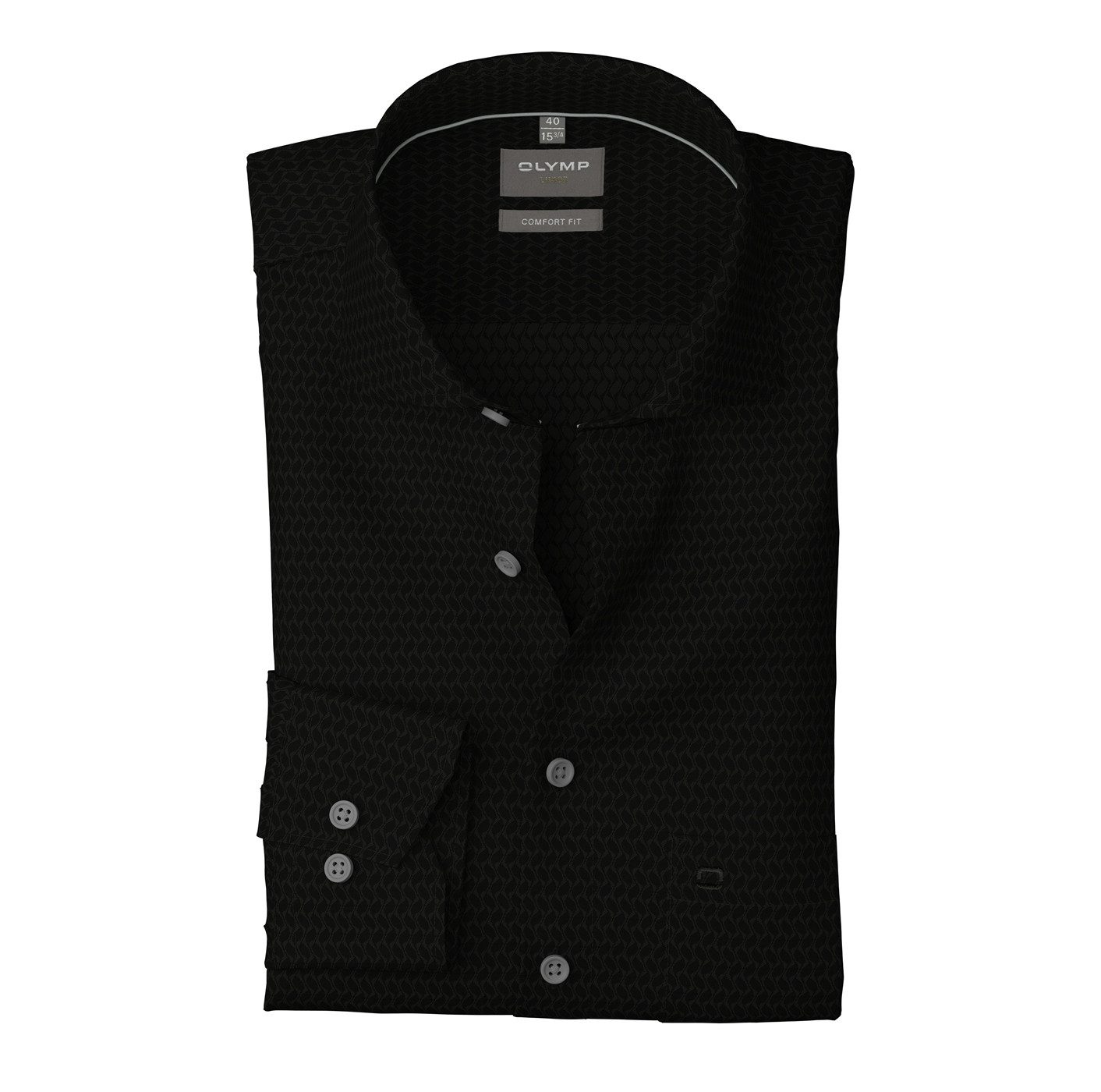 OLYMP Langarmhemd Luxor comfort fit Struktur - Satin, comfort fit, Business günstig online kaufen