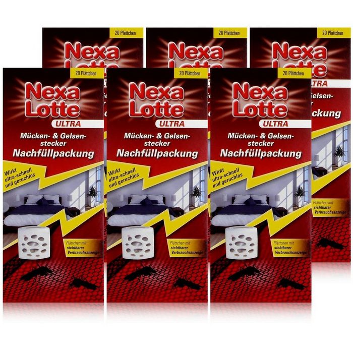 Nexa Lotte Insektenfalle Nexa Lotte Ultra Mücken- & Gelsenstecker Nachfüller - Wirkt schnell (6