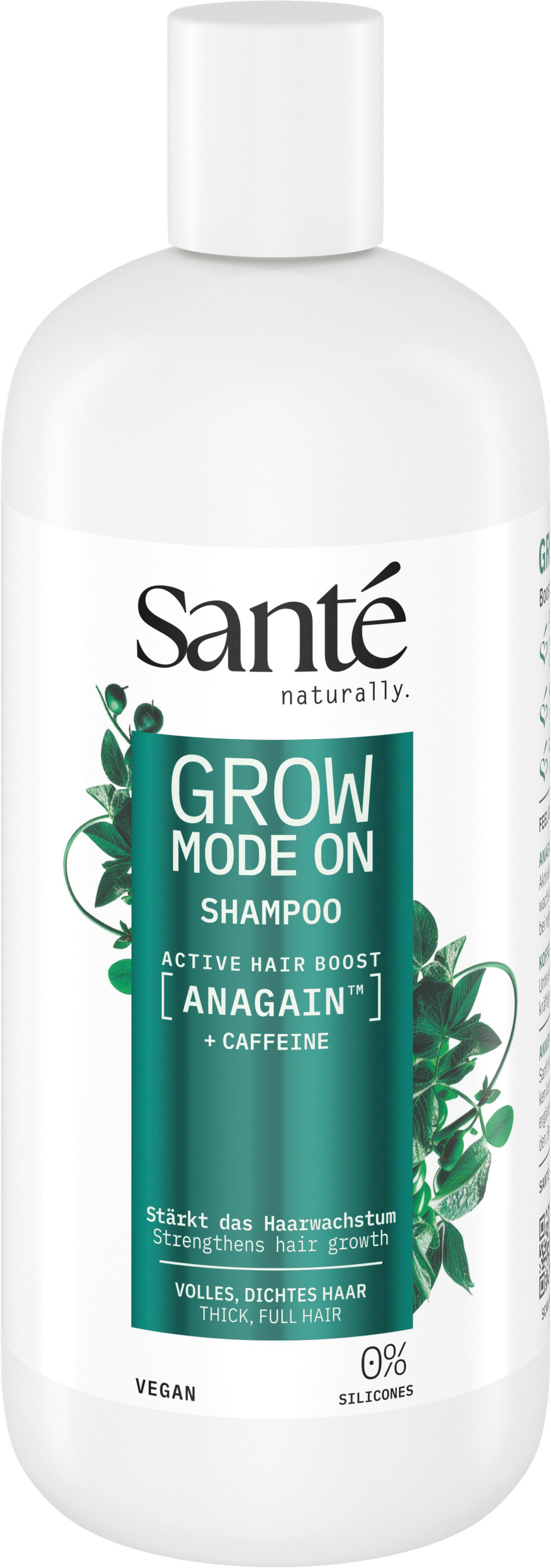 SANTE Haarshampoo GROW MODE ON SHAMPOO, für alle Haartypen, mit AnaGain™, frei von Alkohol
