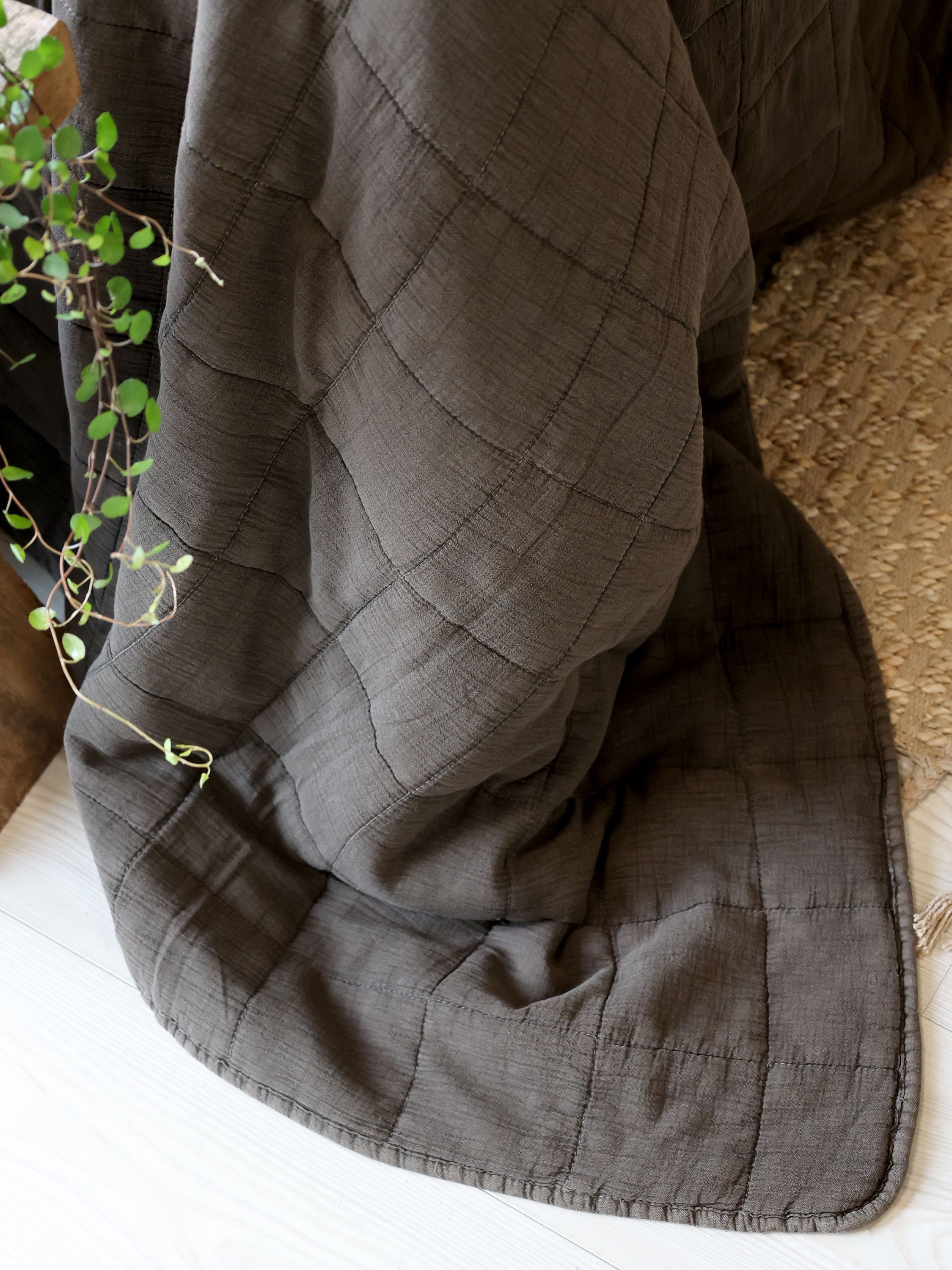 Chic Antique Tagesdecke Aix Quilt Tagesdecke Vintage L240/B240 cm mokka günstig online kaufen